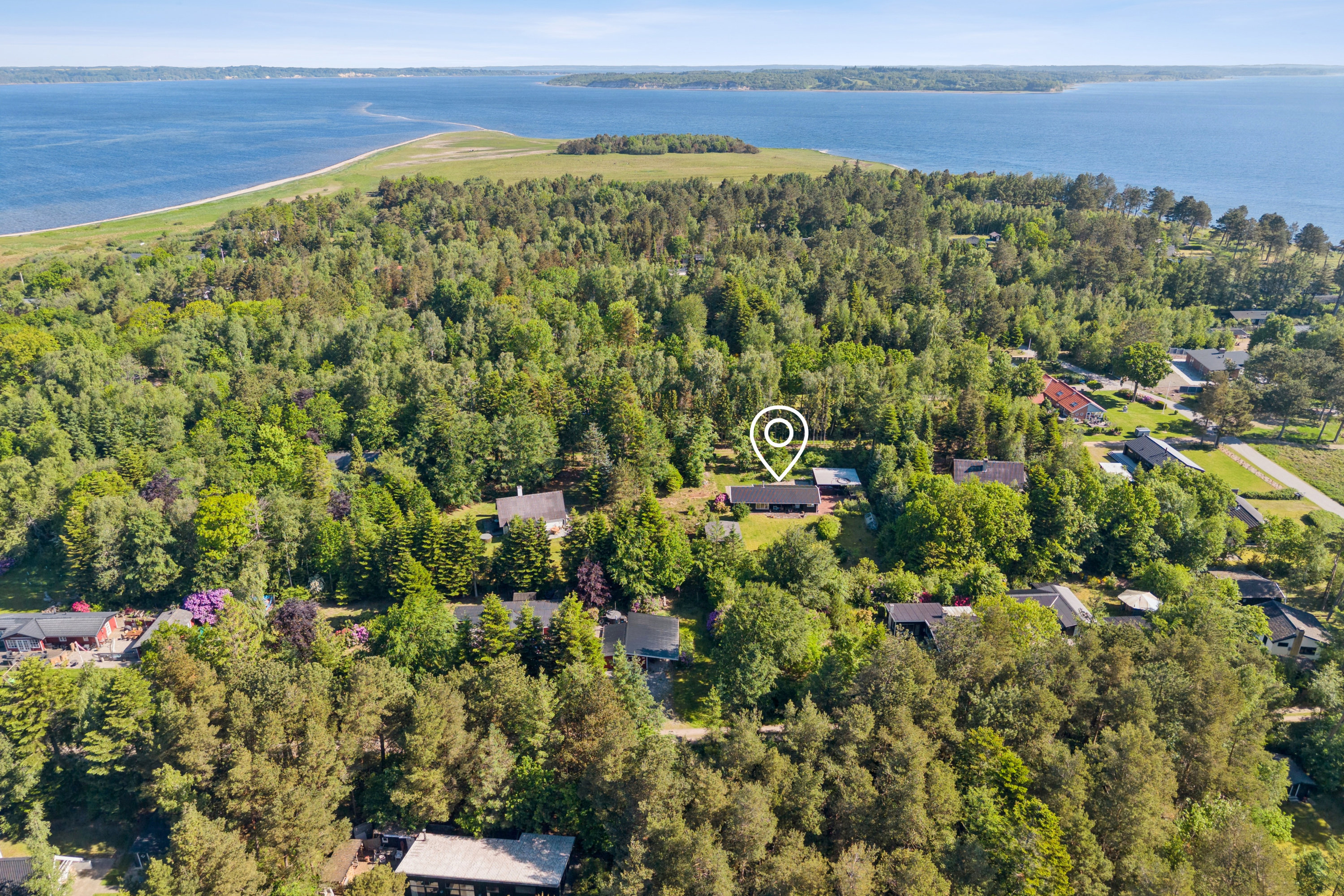 Fremhævet luftfoto billede i fuldskærmstilstand. Billede af Jelsevej 463, Lundø, 7840 Højslev