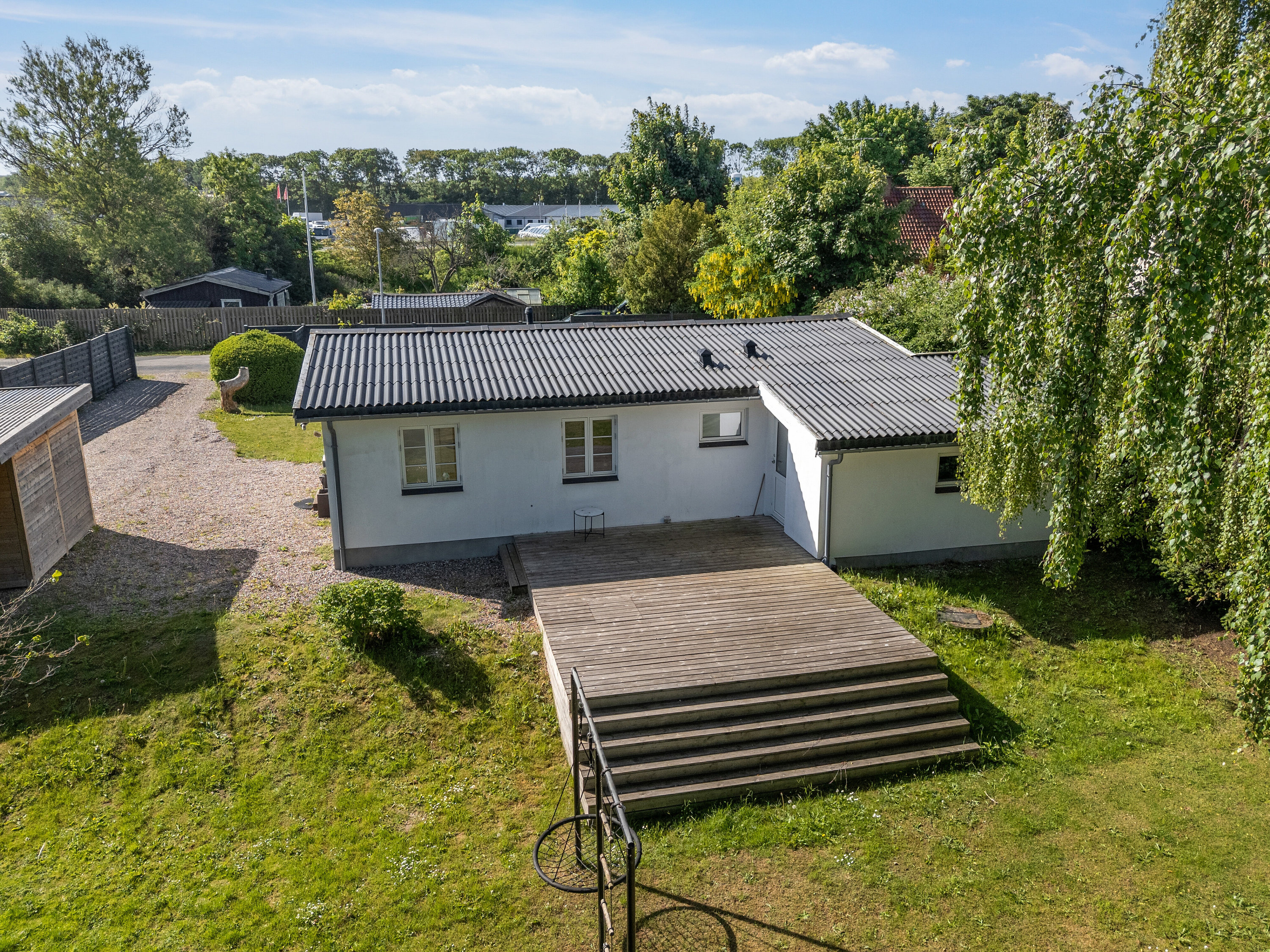 Fremhævet set fra haven billede i fuldskærmstilstand. Billede af Pilegårdsvej 4, Skovsø, 4200 Slagelse