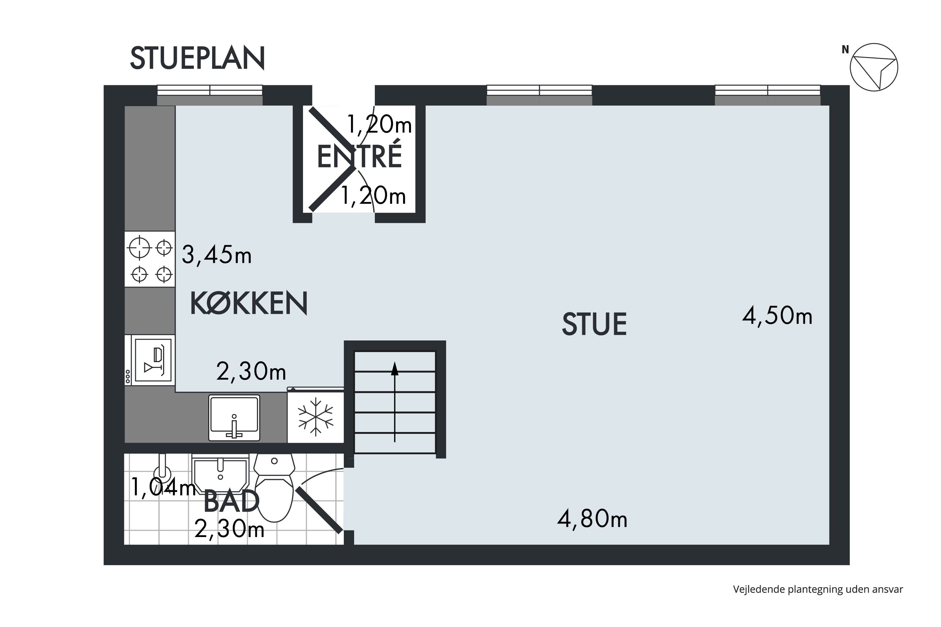 Plantegninger billede af Kirkestræde 1B, 3000 Helsingør