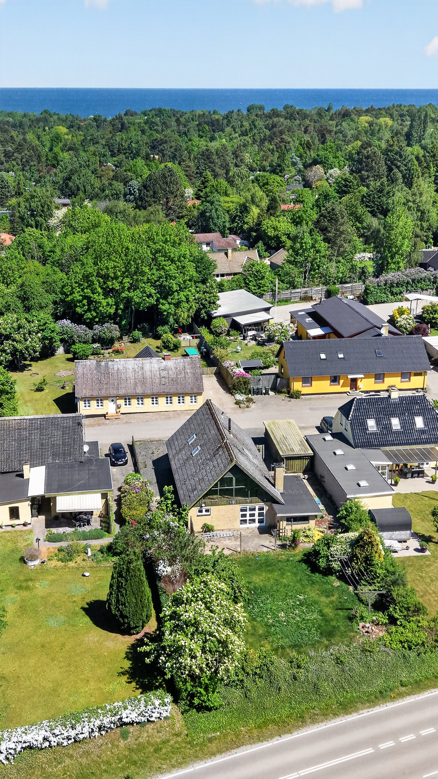 Fremhævet luftfoto billede i fuldskærmstilstand. Billede af Troldhøjvej 7, Nyrup, 4500 Nykøbing Sj