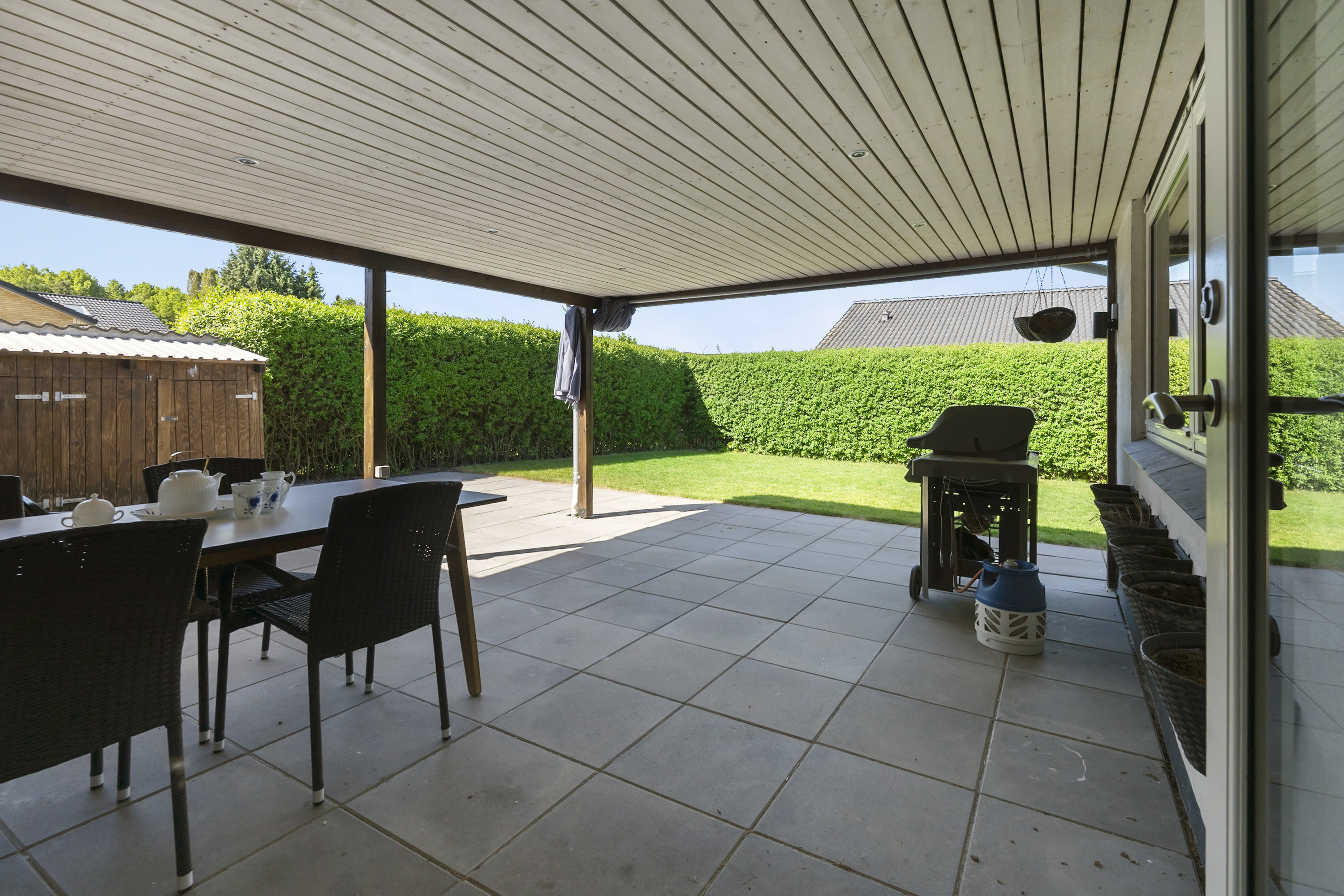 Fremhævet terrasse billede i fuldskærmstilstand. Billede af P.M. Madsens Vej 18, Hjallese, 5260 Odense S