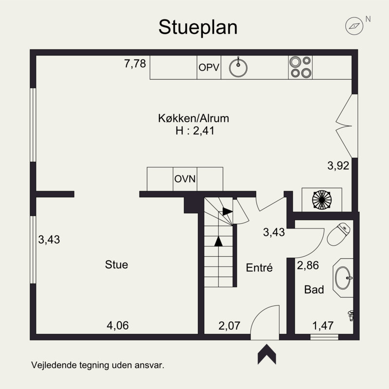 Plantegninger billede af Kirkhøjvej 8, 6520 Toftlund