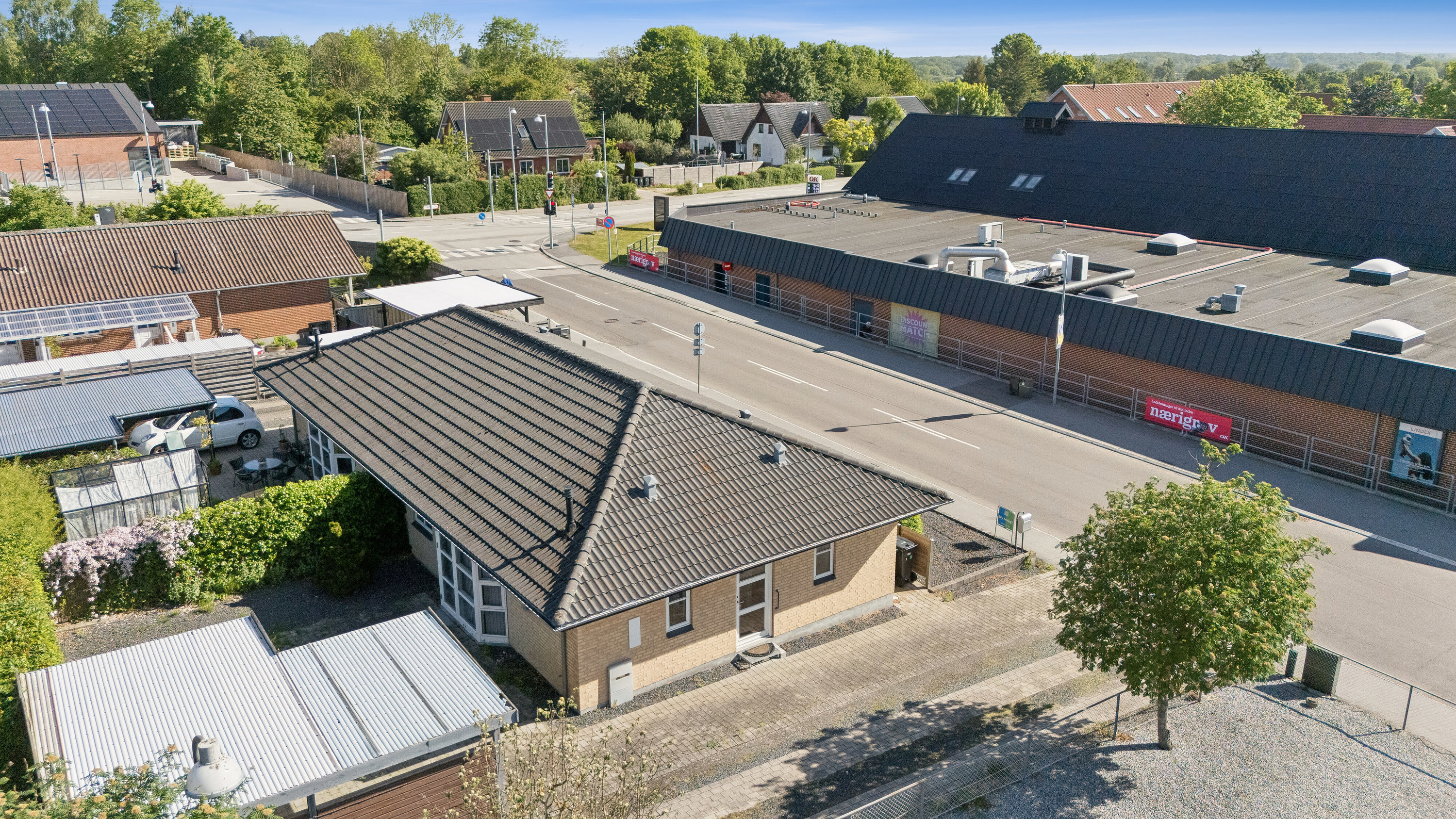 Fremhævet set fra vejen billede i fuldskærmstilstand. Billede af Lindhardsvej 4C, Dalby, 4690 Haslev