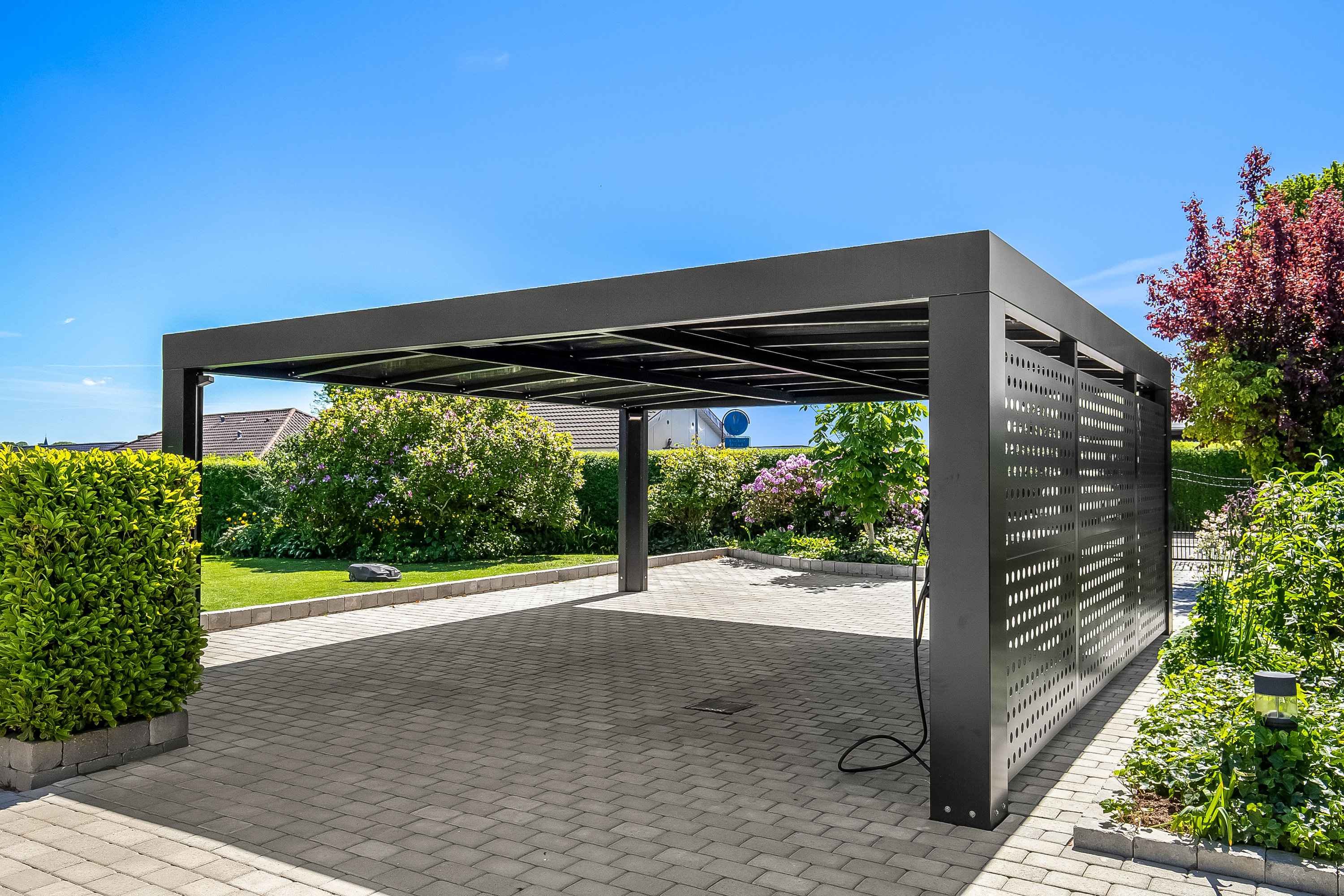 Fremhævet carport billede i fuldskærmstilstand. Billede af Hørvangen 16, Bredballe, 7120 Vejle Øst