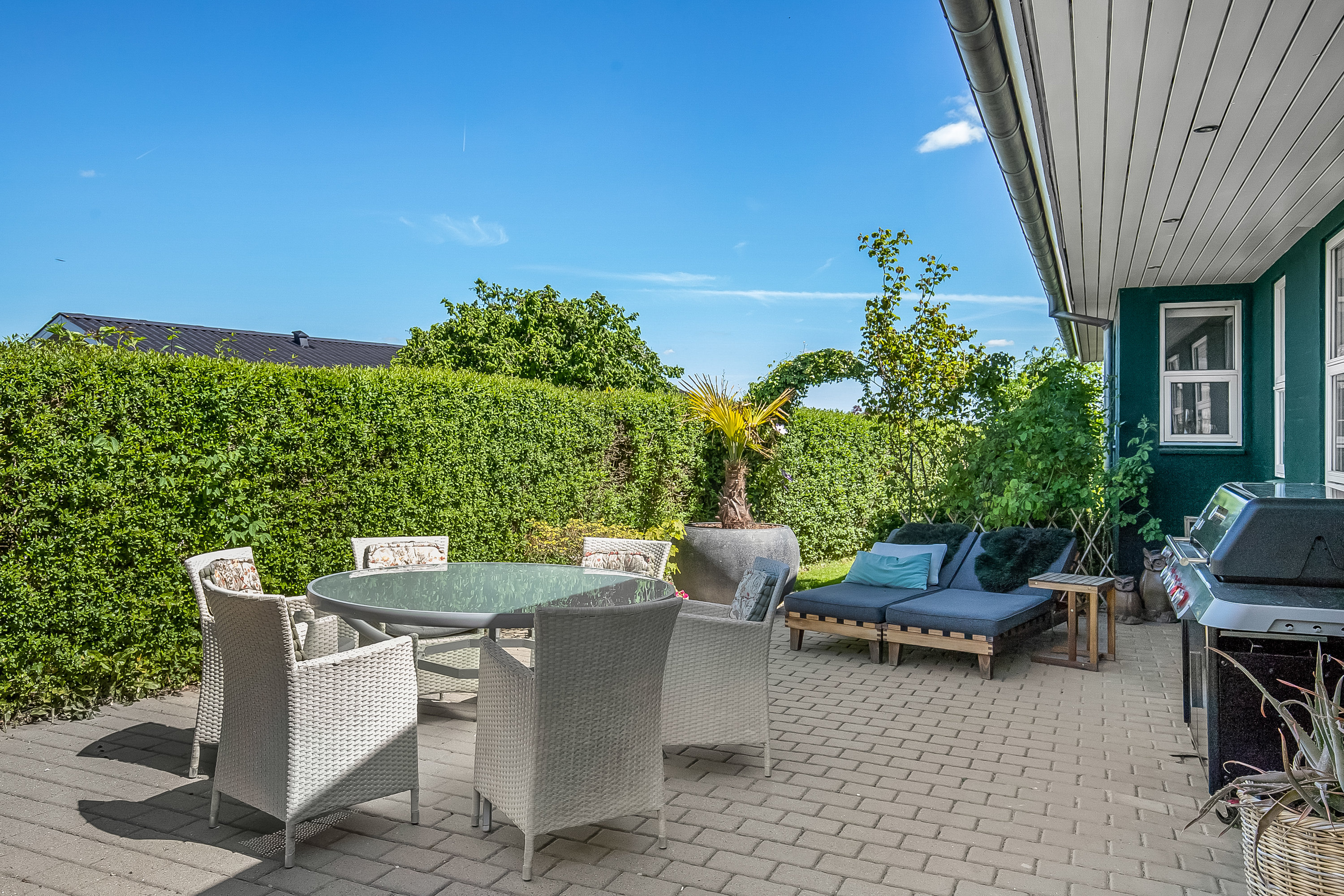 Fremhævet terrasse billede i fuldskærmstilstand. Billede af Hørvangen 16, Bredballe, 7120 Vejle Øst