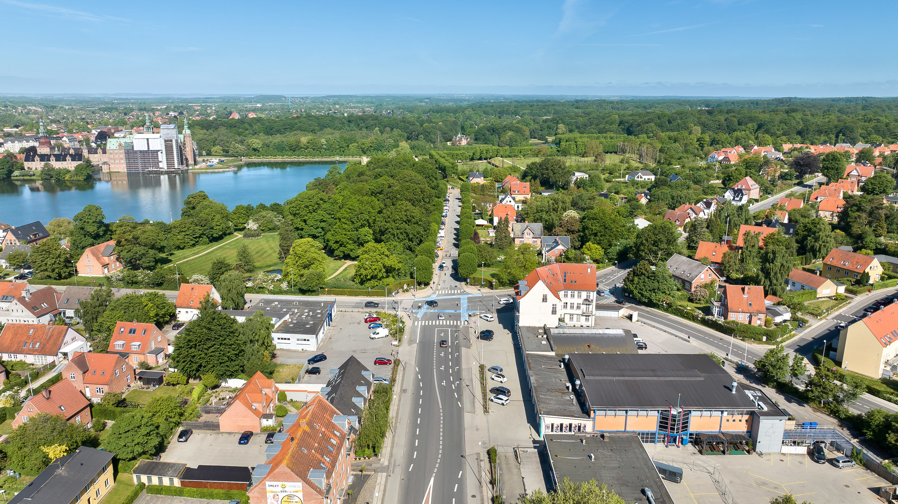 Fremhævet luftfoto billede i fuldskærmstilstand. Billede af Københavnsvej 6B, st.. th., 3400 Hillerød