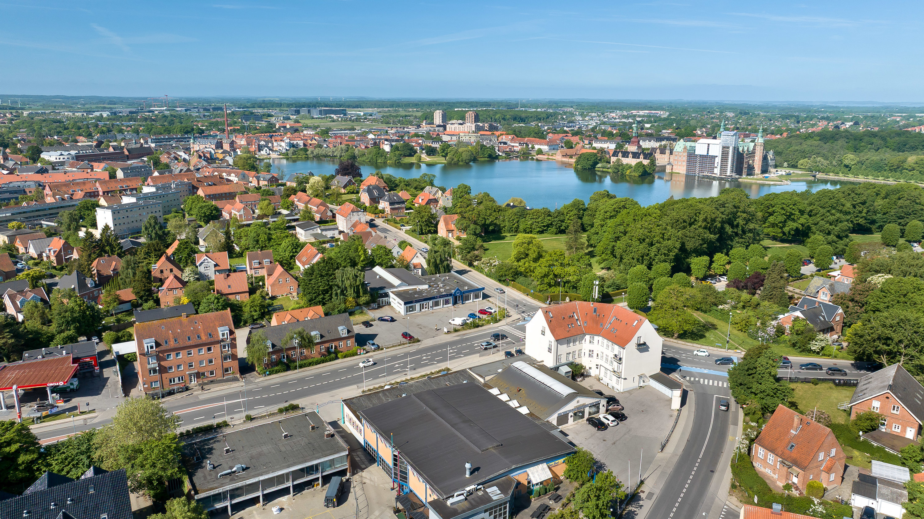 Fremhævet luftfoto billede i fuldskærmstilstand. Billede af Københavnsvej 6B, st.. th., 3400 Hillerød