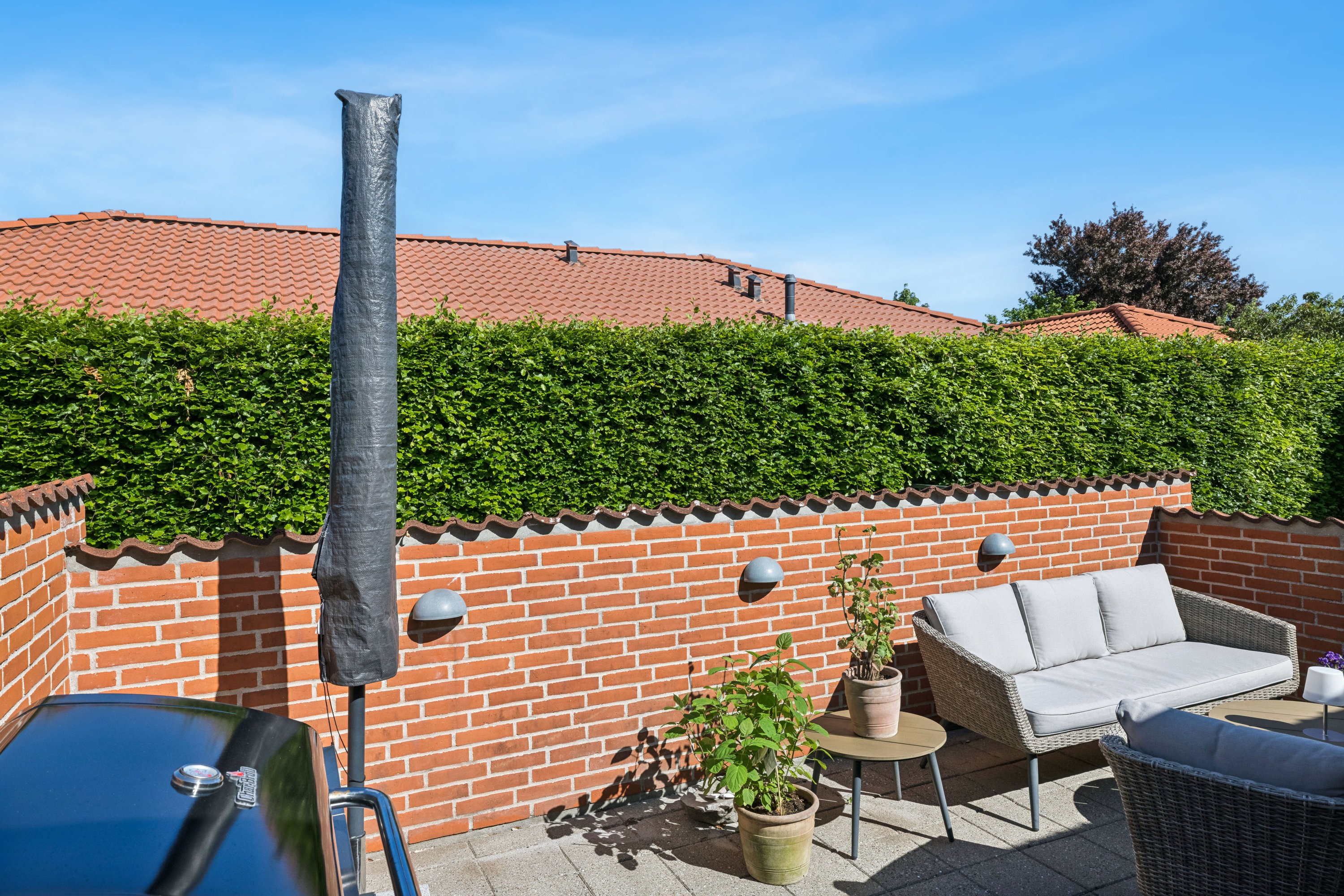 Fremhævet terrasse billede i fuldskærmstilstand. Billede af Lupinmarken 212, 8800 Viborg