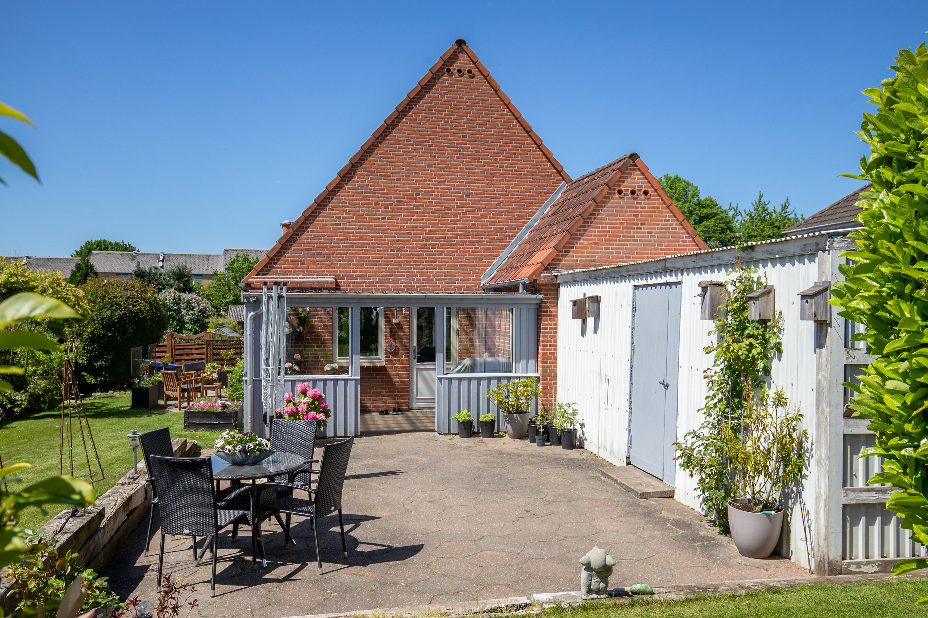 Fremhævet terrasse billede i fuldskærmstilstand. Billede af Anemonevej 6, 6000 Kolding