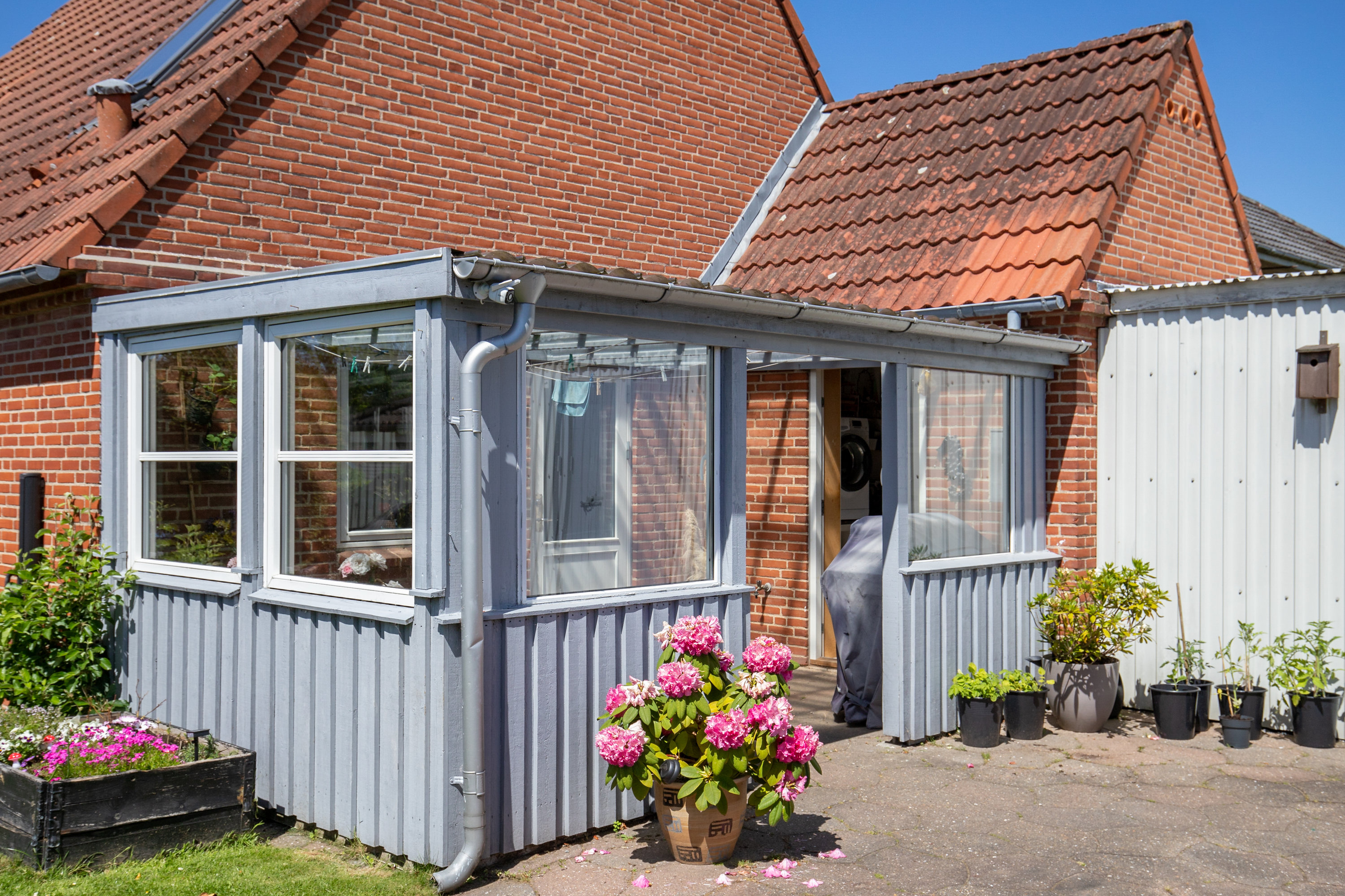 Fremhævet overdækket terrasse billede i fuldskærmstilstand. Billede af Anemonevej 6, 6000 Kolding
