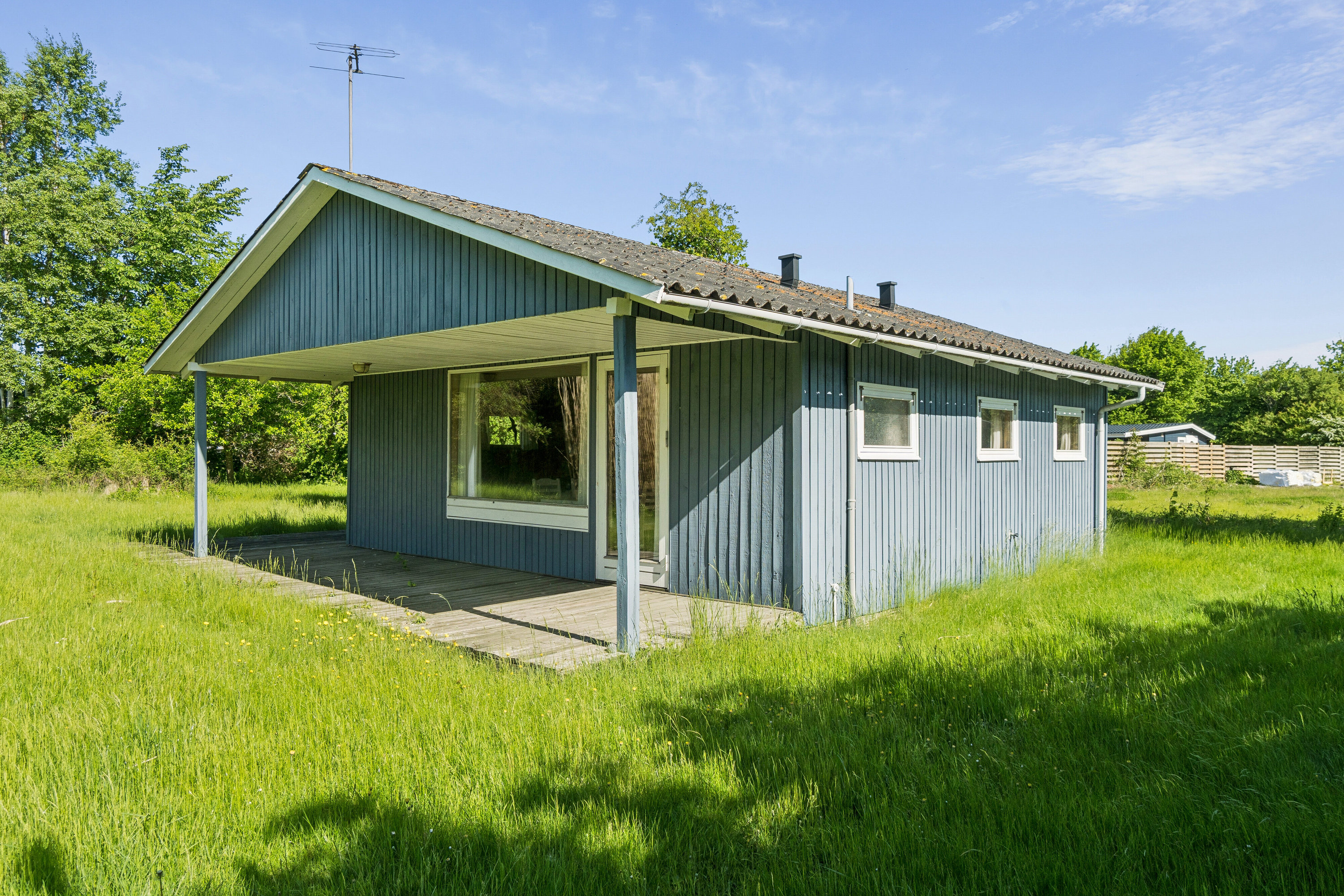 Fremhævet set fra haven billede i fuldskærmstilstand. Billede af Skovpibervej 6, Ll Kongsmark, 4200 Slagelse
