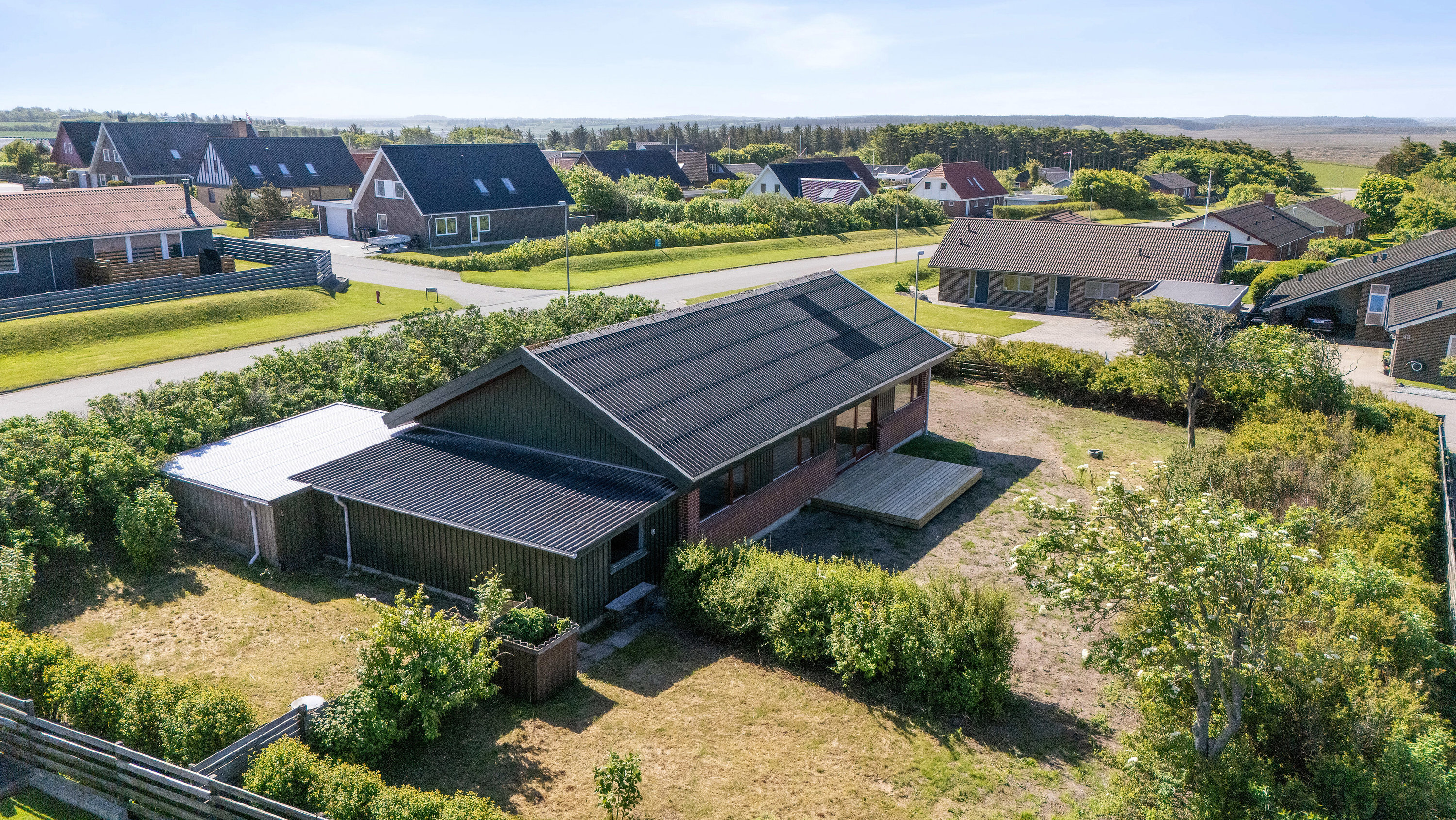 Fremhævet luftfoto billede i fuldskærmstilstand. Billede af Havremarken 57, 7730 Hanstholm