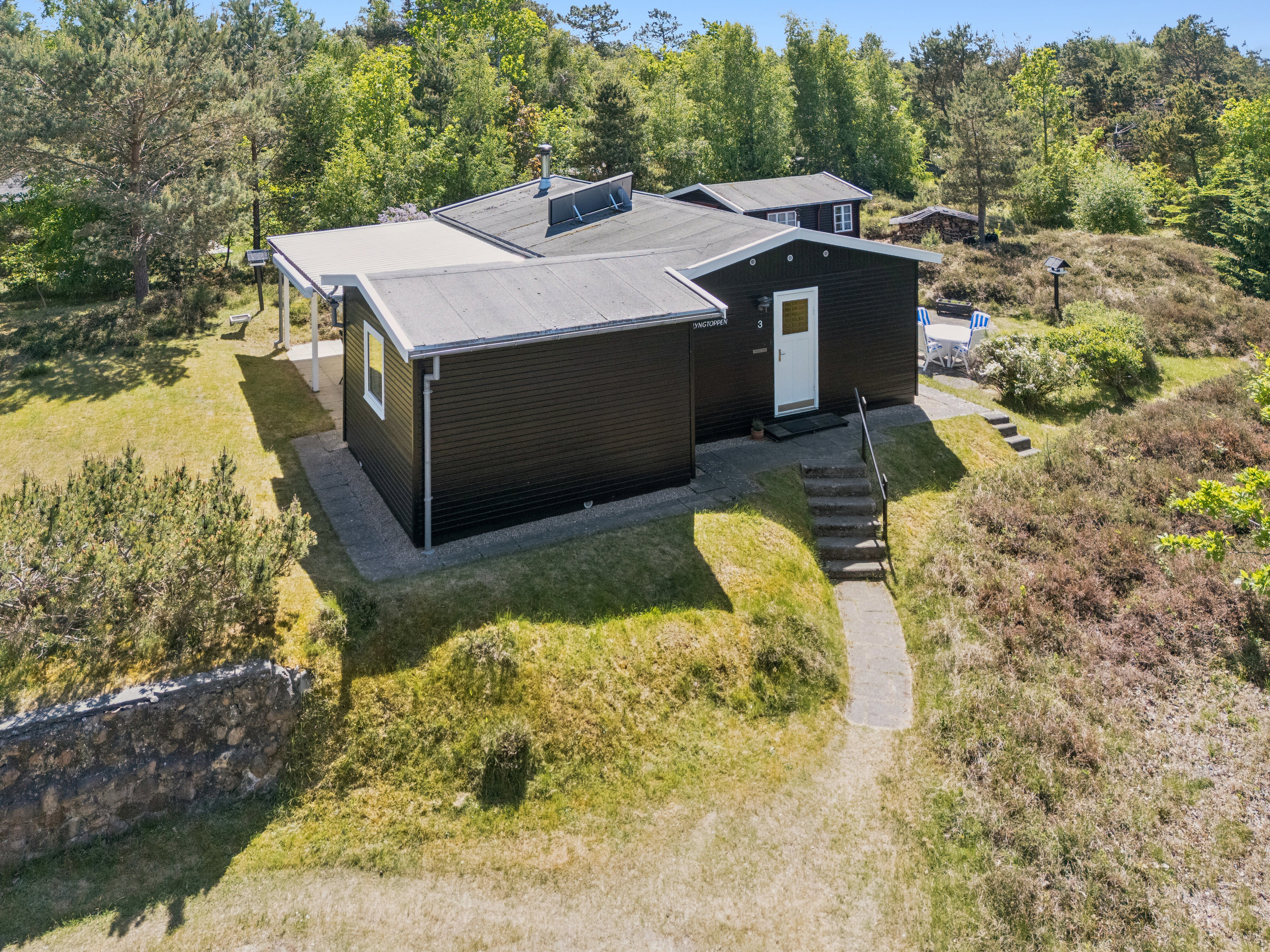 Fremhævet luftfoto billede i fuldskærmstilstand. Billede af Svanevej 3, Gudmindrup Lyng, 4573 Højby