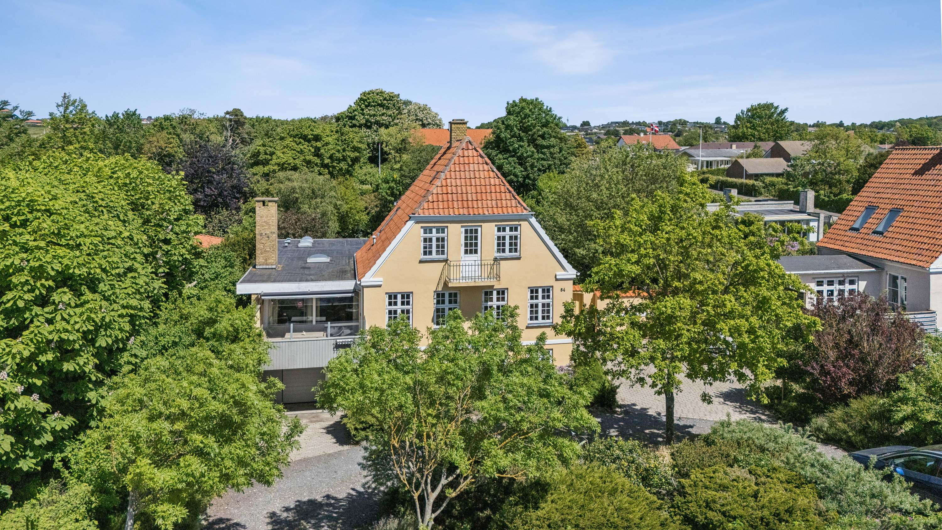 Fremhævet luftfoto billede i fuldskærmstilstand. Billede af Kystvejen 84, 4400 Kalundborg