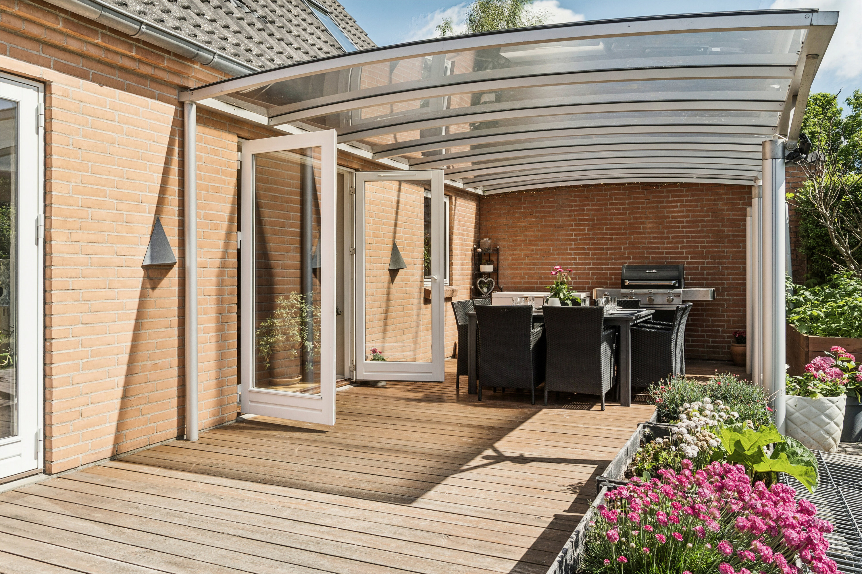 Fremhævet overdækket terrasse billede i fuldskærmstilstand. Billede af Plantevej 49, Appenæs, 4700 Næstved