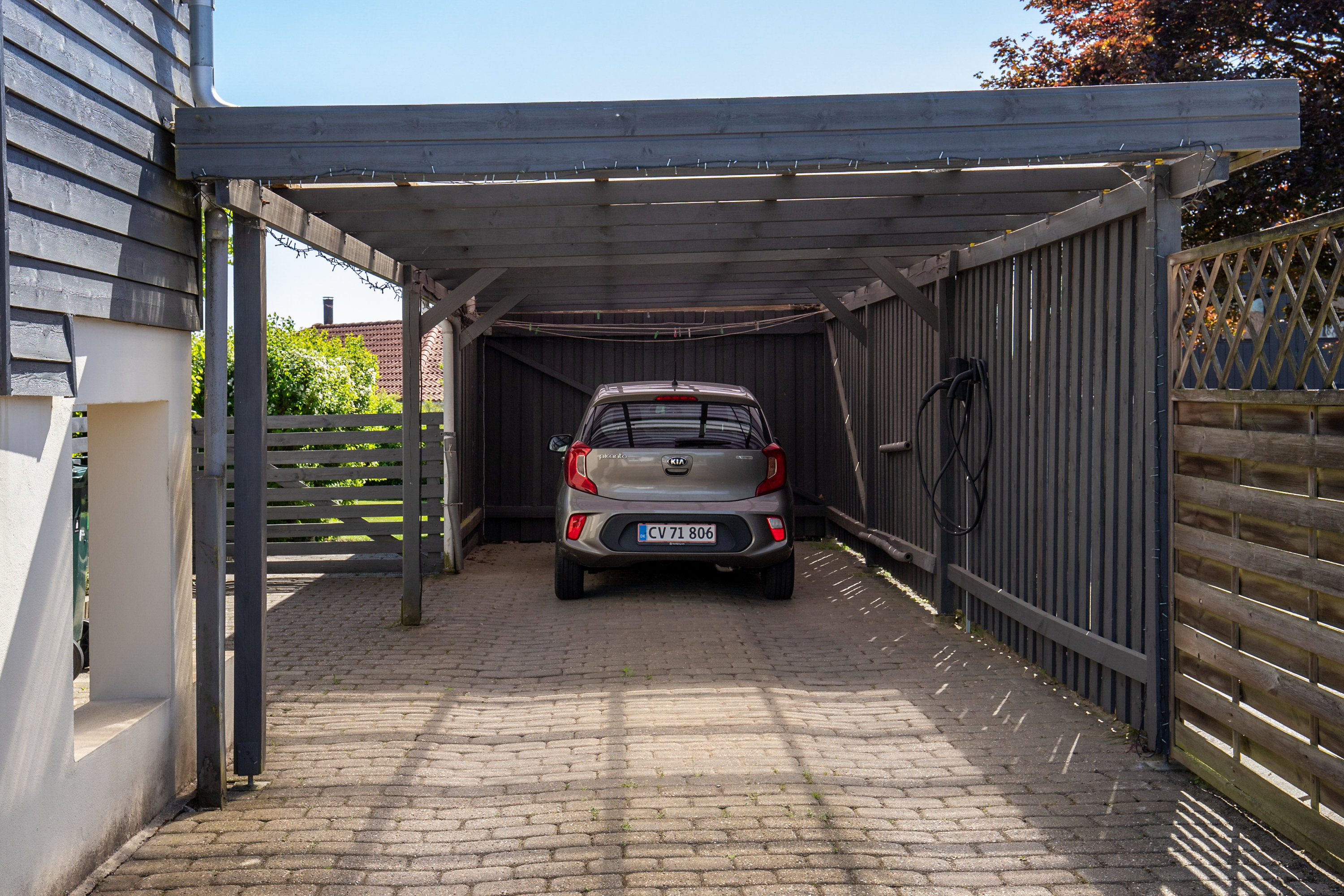 Fremhævet carport billede i fuldskærmstilstand. Billede af Mosevej 67A, 6000 Kolding
