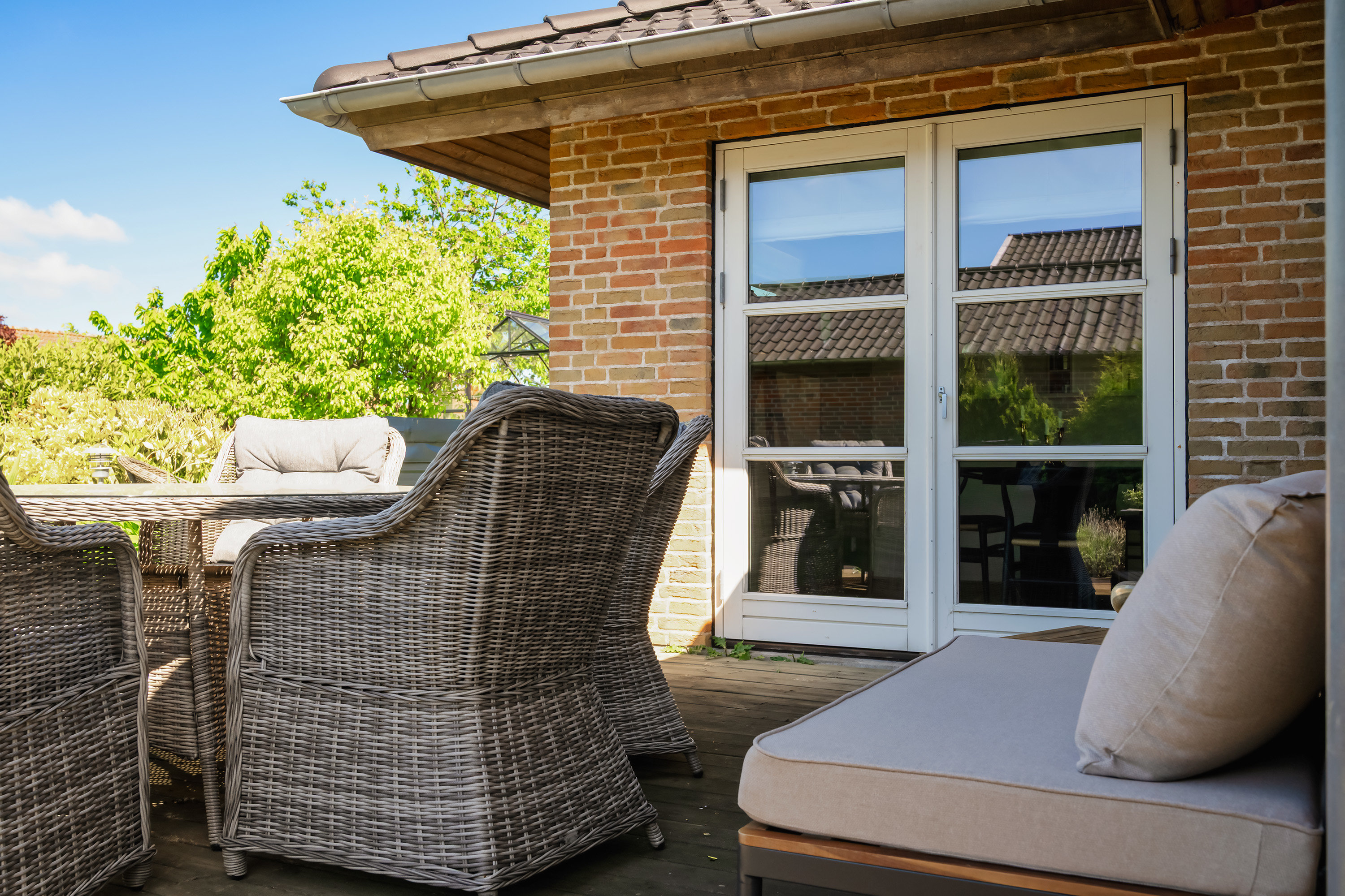 Fremhævet terrasse billede i fuldskærmstilstand. Billede af Pandebjergvej 114, 4800 Nykøbing F