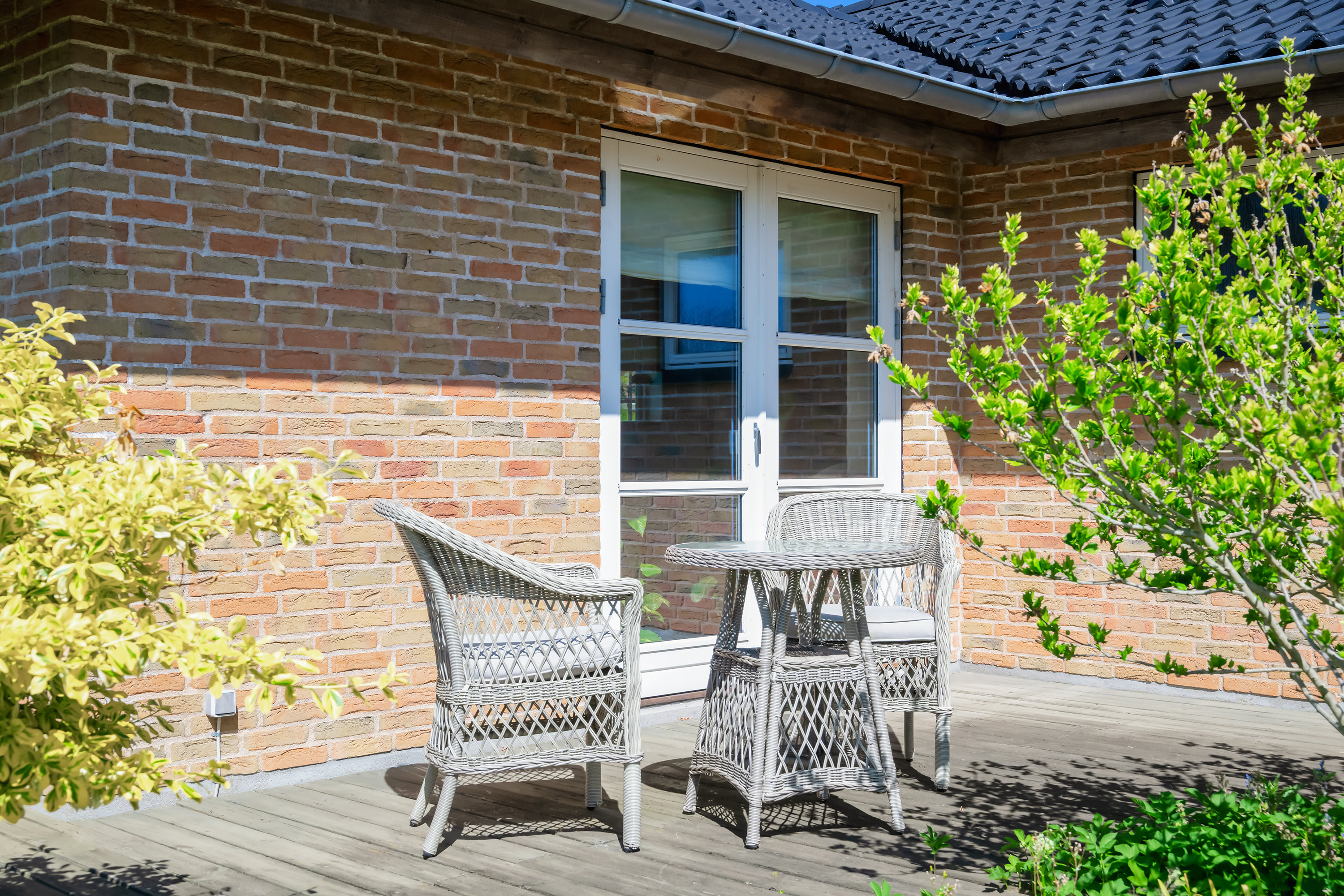 Fremhævet terrasse billede i fuldskærmstilstand. Billede af Pandebjergvej 114, 4800 Nykøbing F