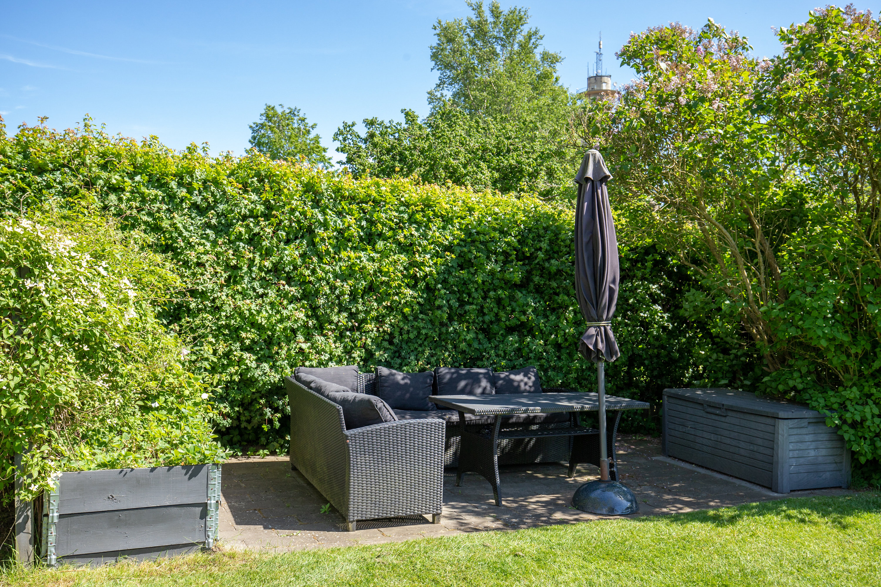 Fremhævet terrasse billede i fuldskærmstilstand. Billede af Mosevej 67A, 6000 Kolding