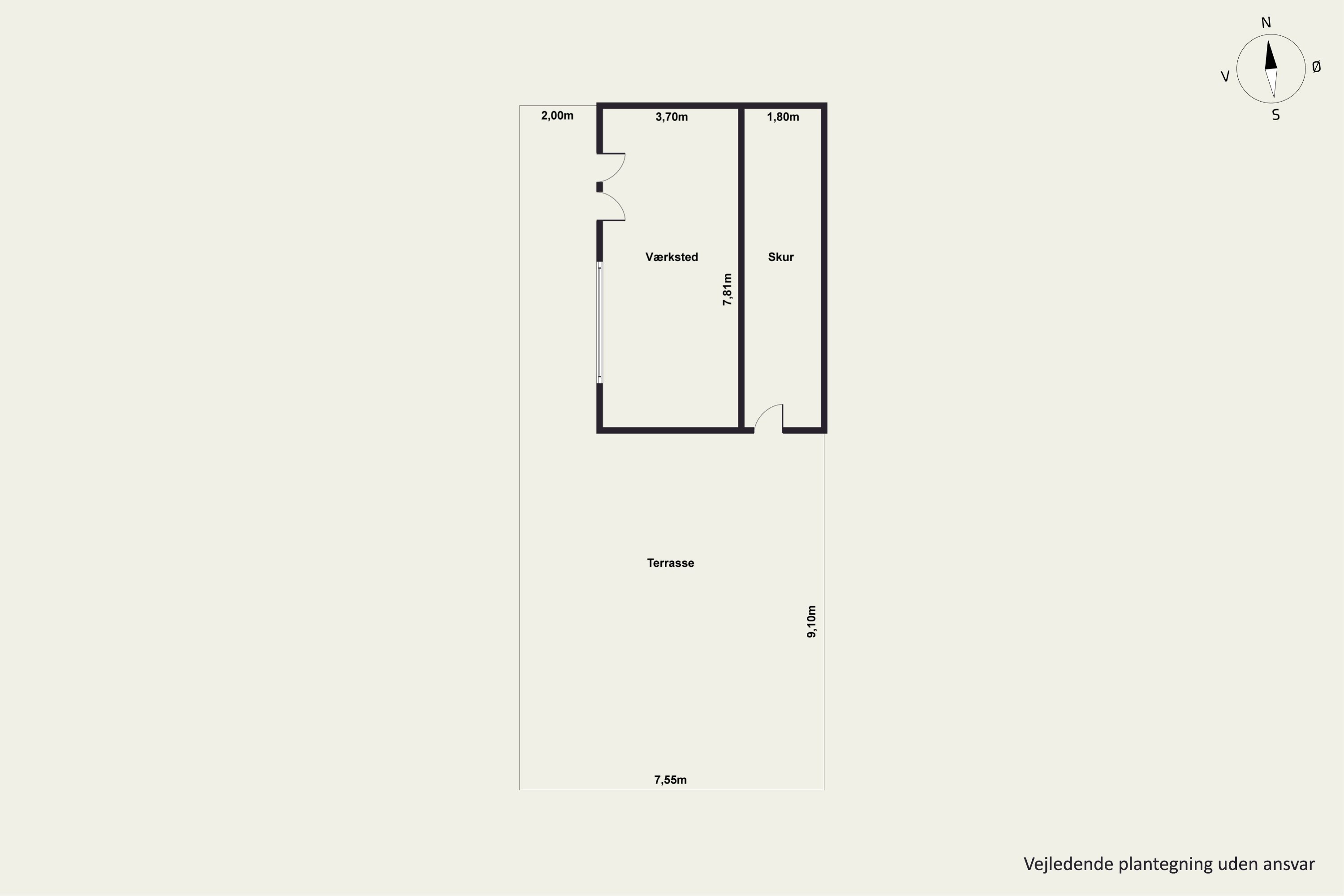 Plantegninger billede af Jenstrup Huse 8, Dalby, 4690 Haslev