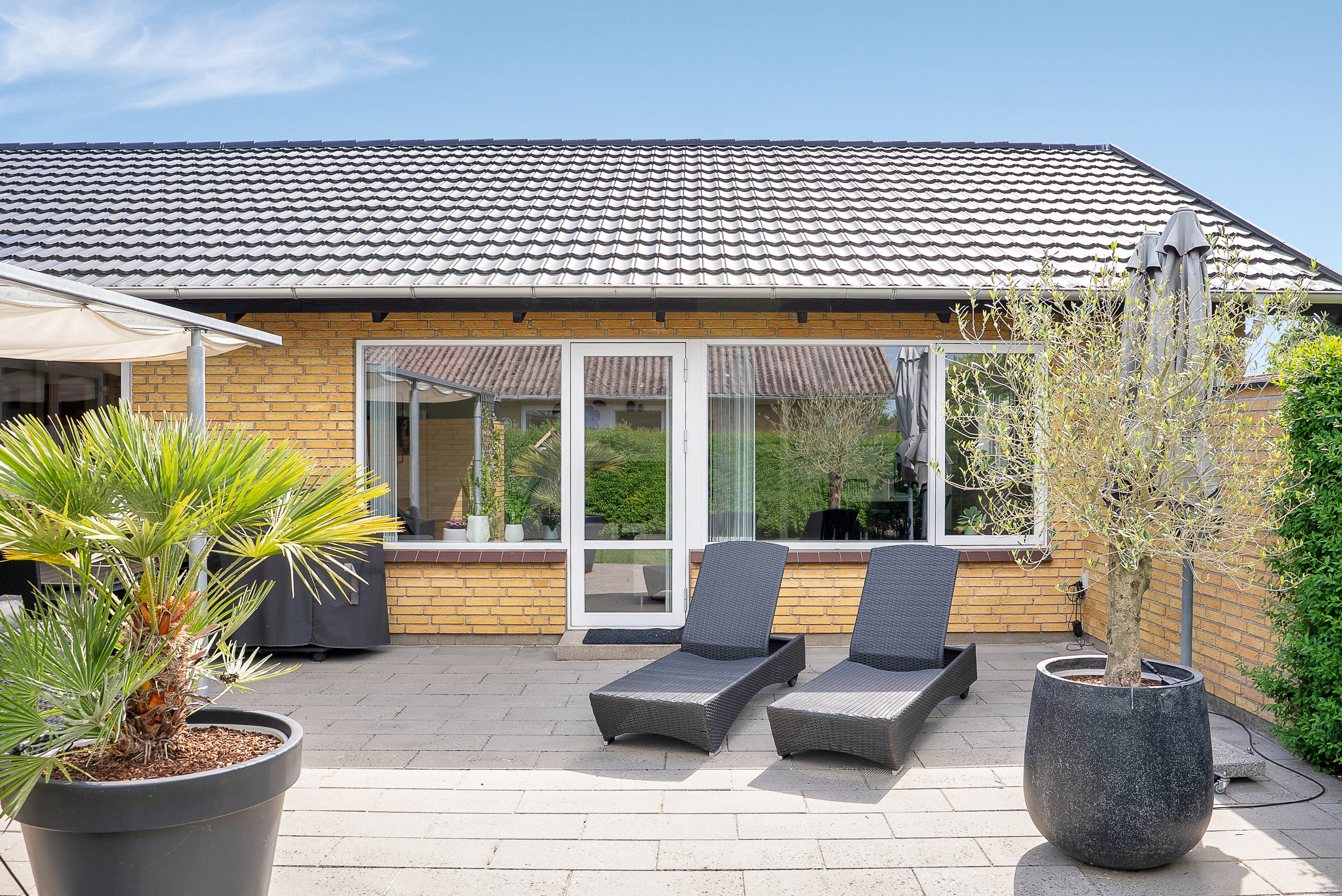 Fremhævet terrasse billede i fuldskærmstilstand. Billede af Hegnet 19, Otterup, 5450 Otterup