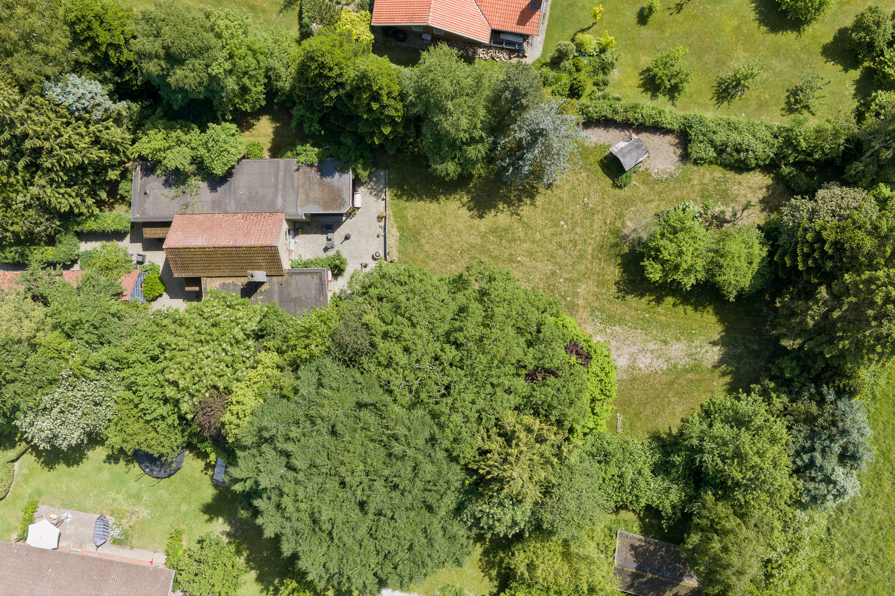 Fremhævet luftfoto billede i fuldskærmstilstand. Billede af Glenshøjparken 73, Glamsbjerg , 5620 Glamsbjerg 