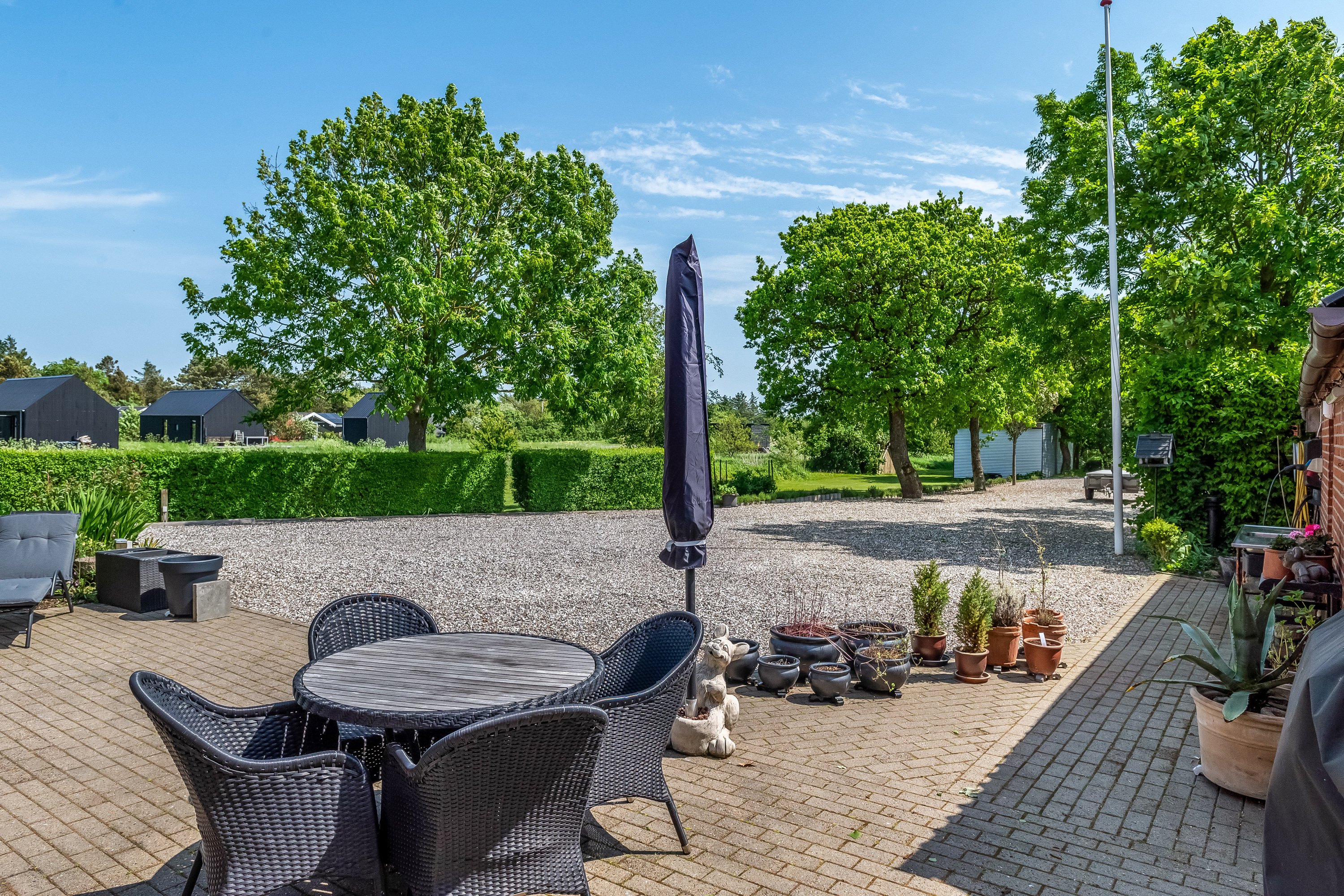 Fremhævet terrasse billede i fuldskærmstilstand. Billede af Remmerstrandvej 149, Gudum, 7620 Lemvig