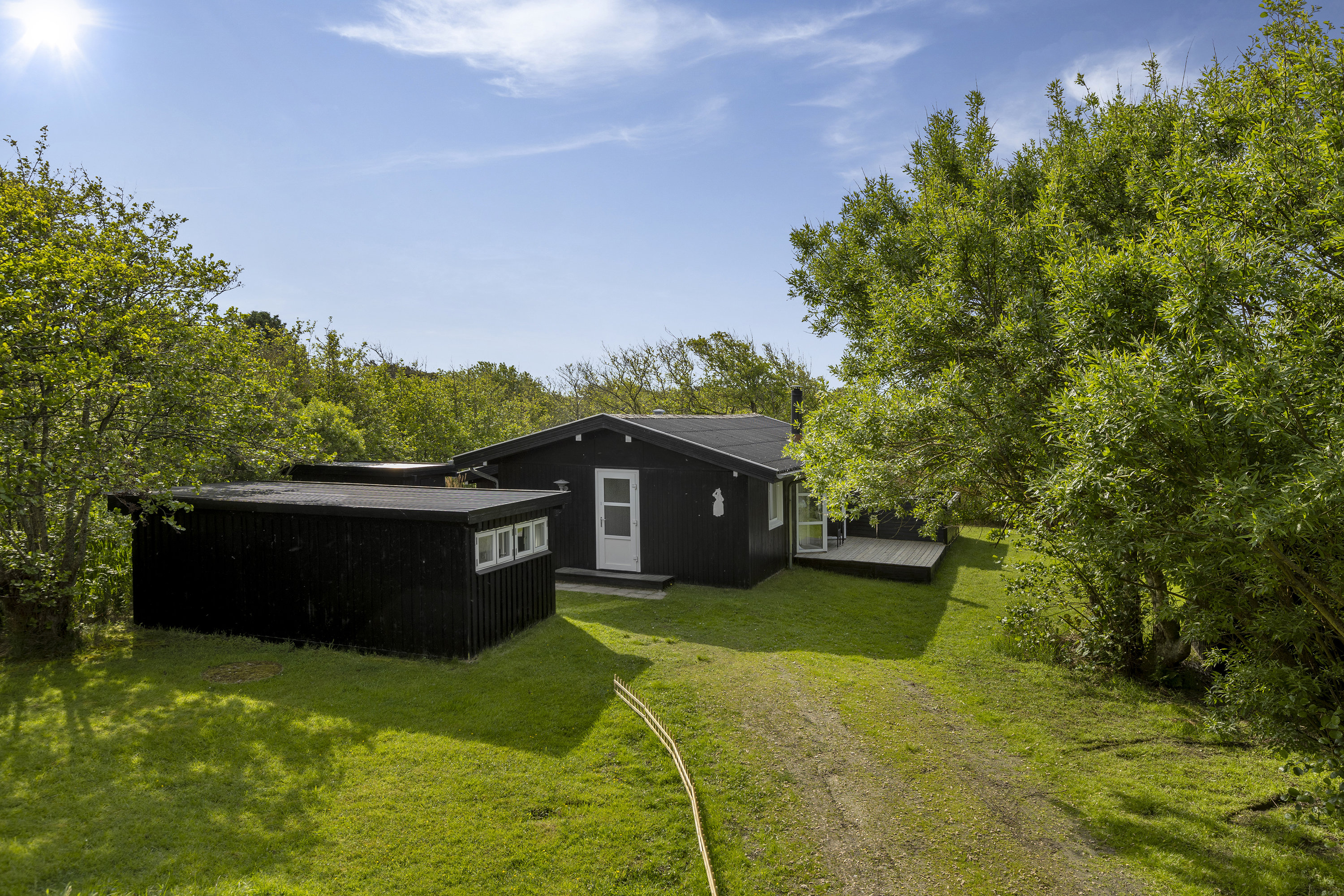 Fremhævet facade billede i fuldskærmstilstand. Billede af Engdraget 26, Rindby Strand, 6720 Fanø