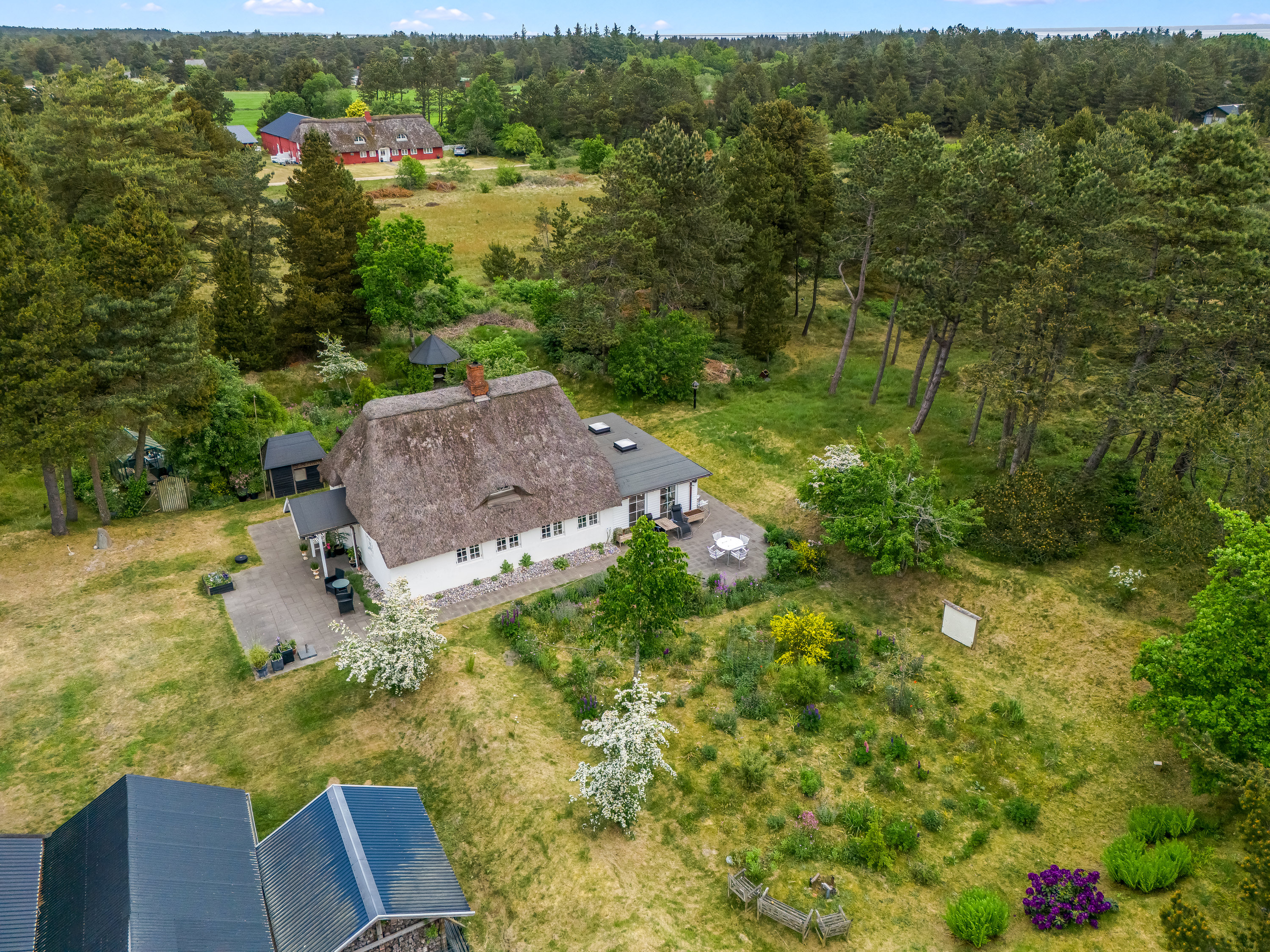 Fremhævet luftfoto billede i fuldskærmstilstand. Billede af Havnebyvej 161, Kirkeby, 6792 Rømø