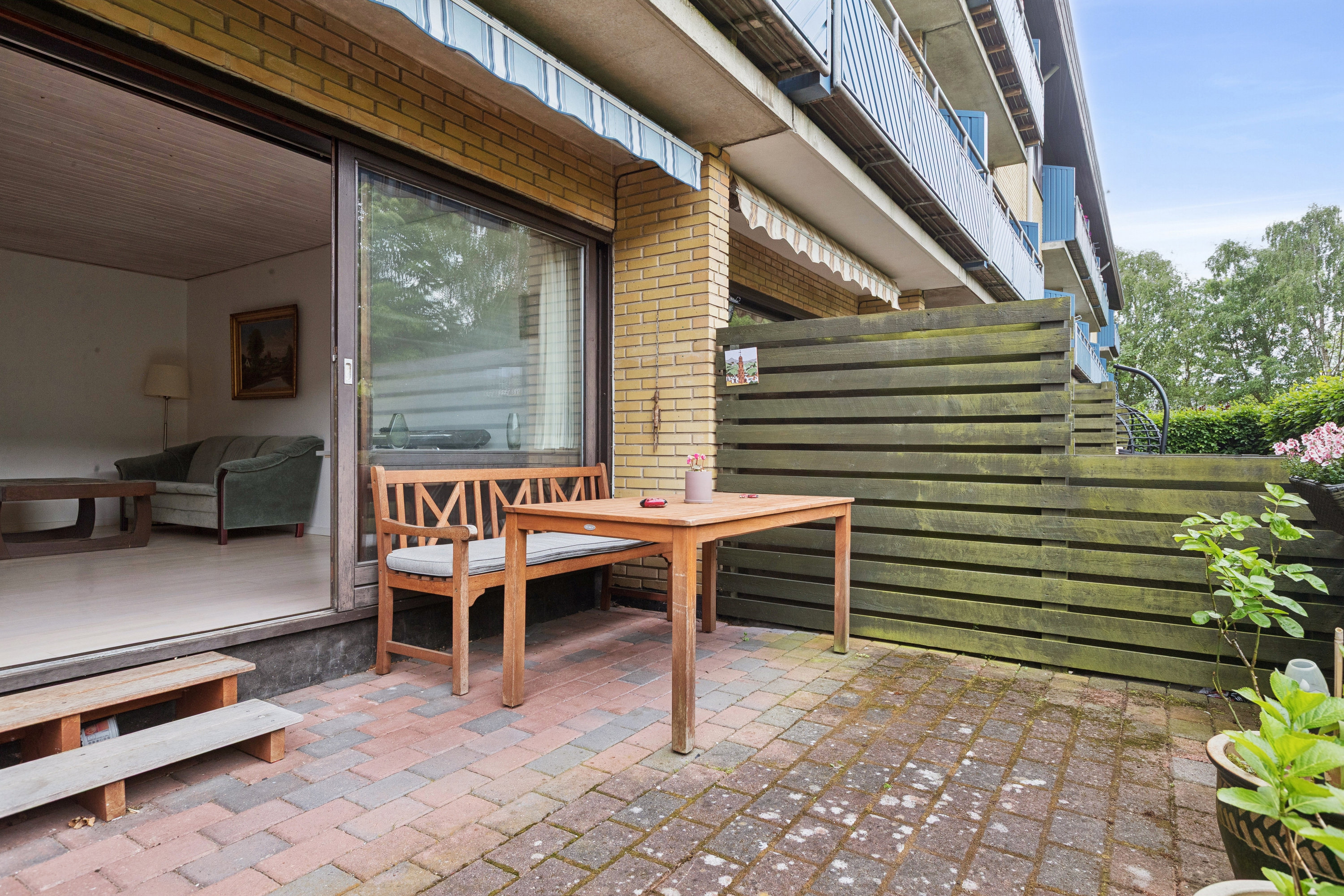 Fremhævet terrasse billede i fuldskærmstilstand. Billede af Taastrup Vænge 59, st.. tv., 2630 Taastrup