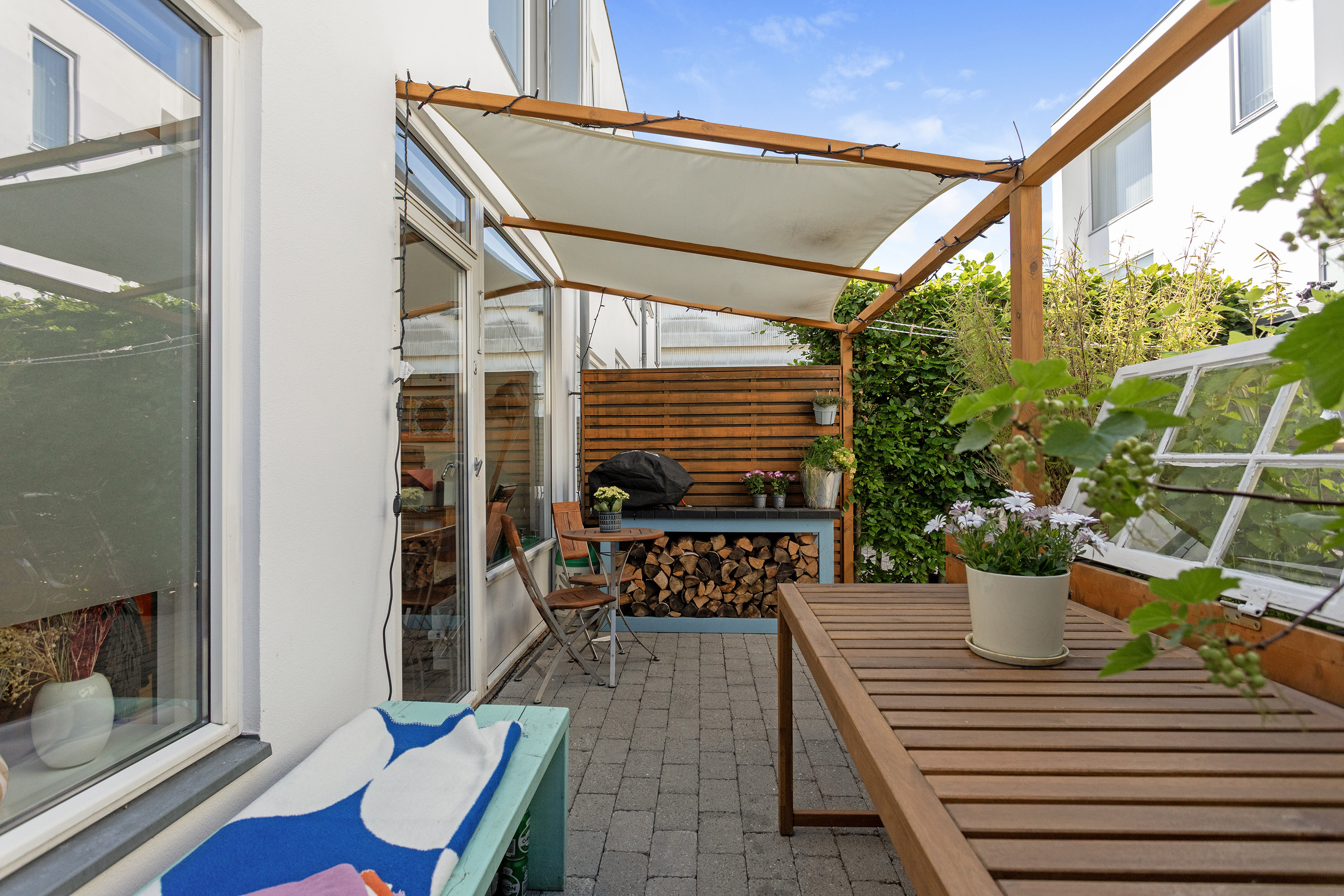 Fremhævet terrasse billede i fuldskærmstilstand. Billede af Oxford Have 43, 2300 København S