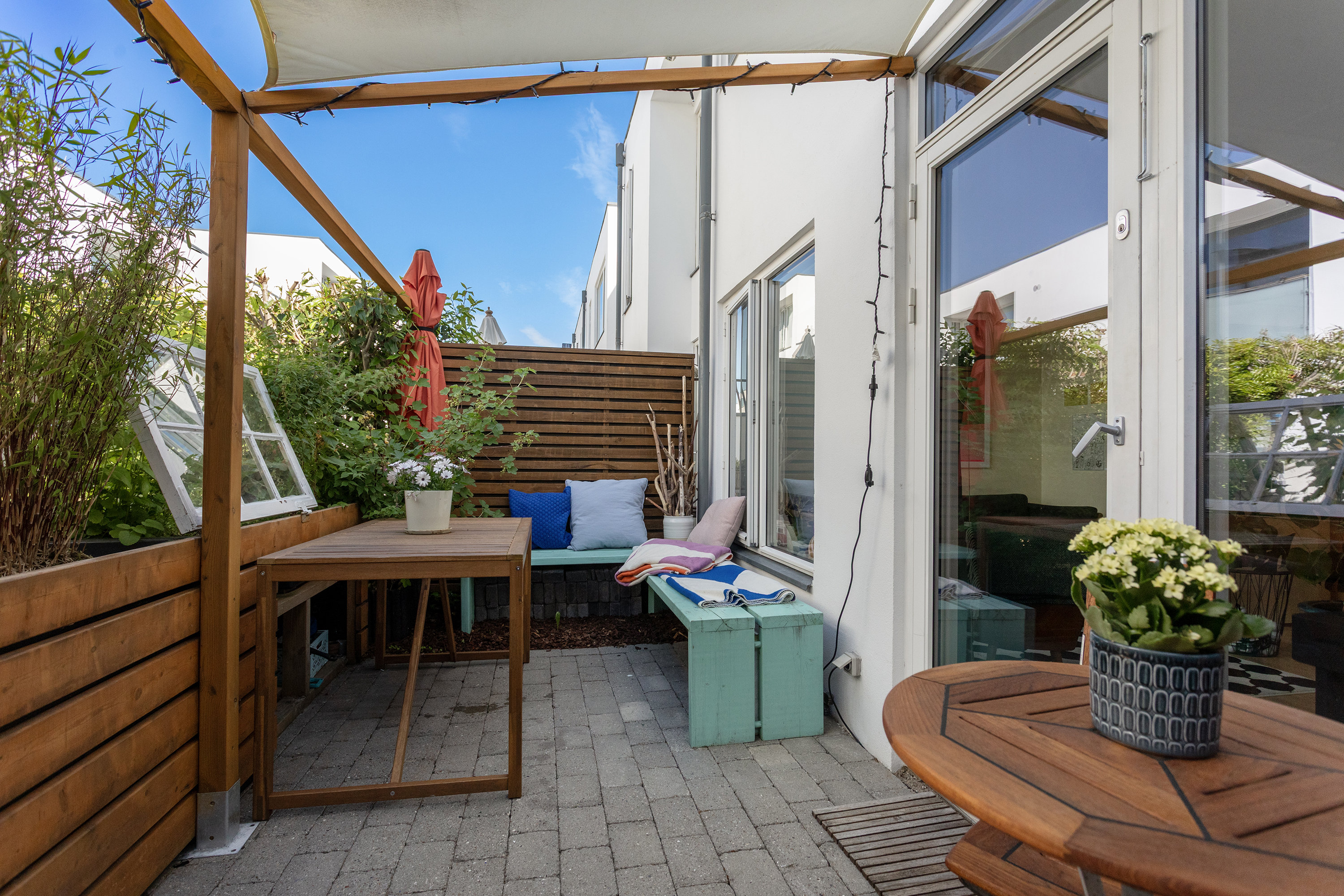 Fremhævet terrasse billede i fuldskærmstilstand. Billede af Oxford Have 43, 2300 København S