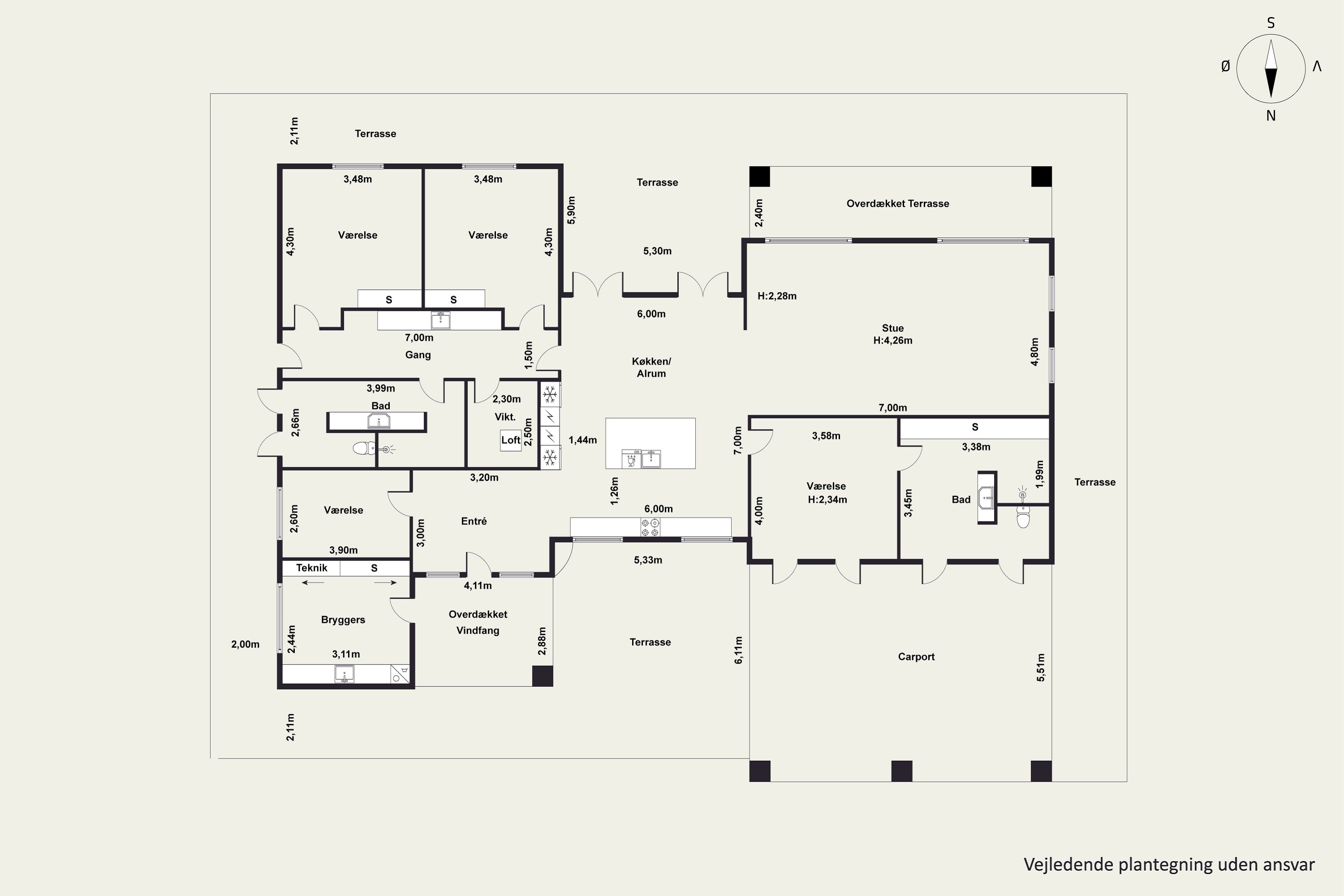 Plantegninger billede af Jenstrup Huse 8, Dalby, 4690 Haslev