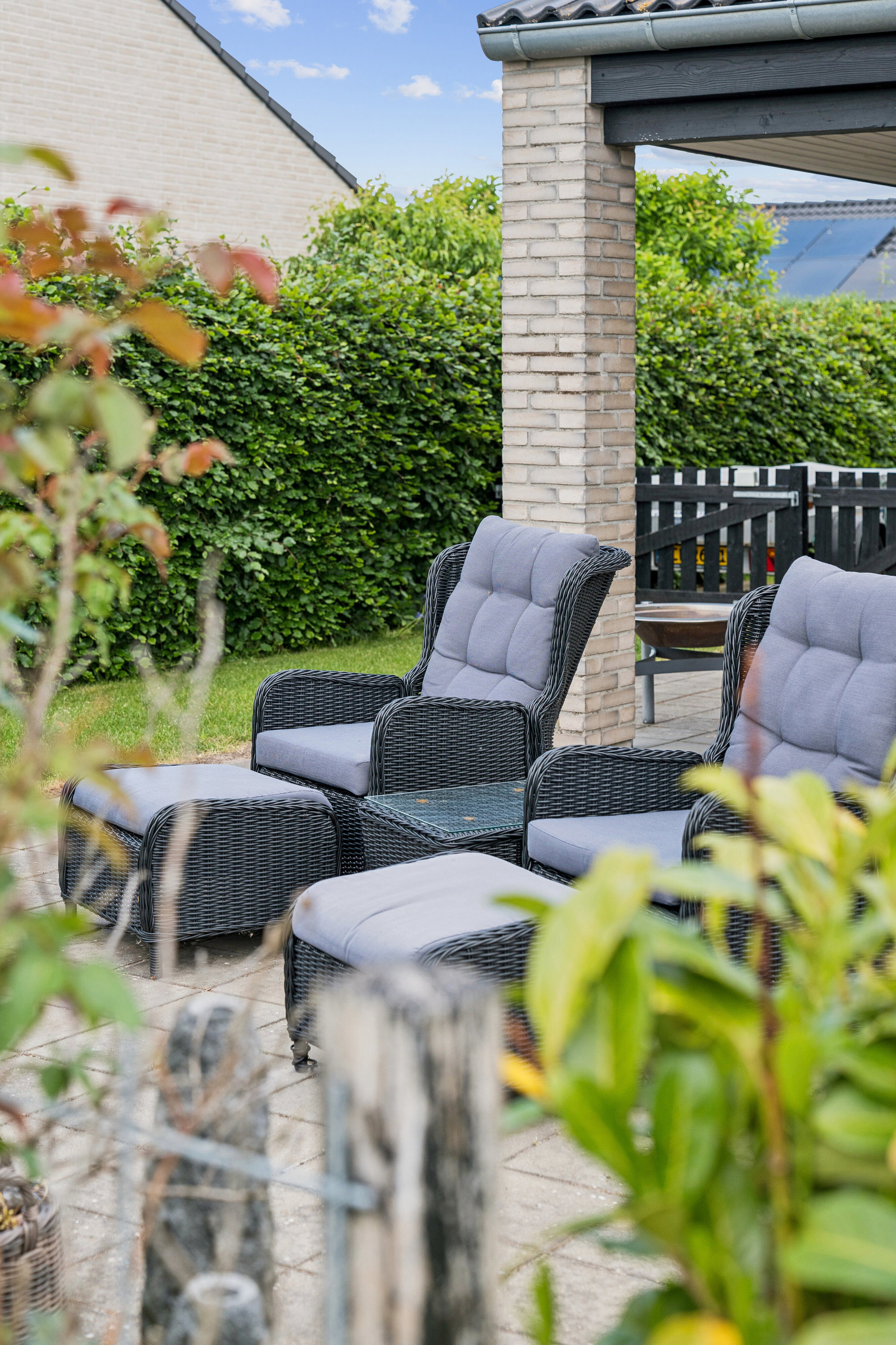 Fremhævet terrasse billede i fuldskærmstilstand. Billede af Tusindbenet 24, 7190 Billund
