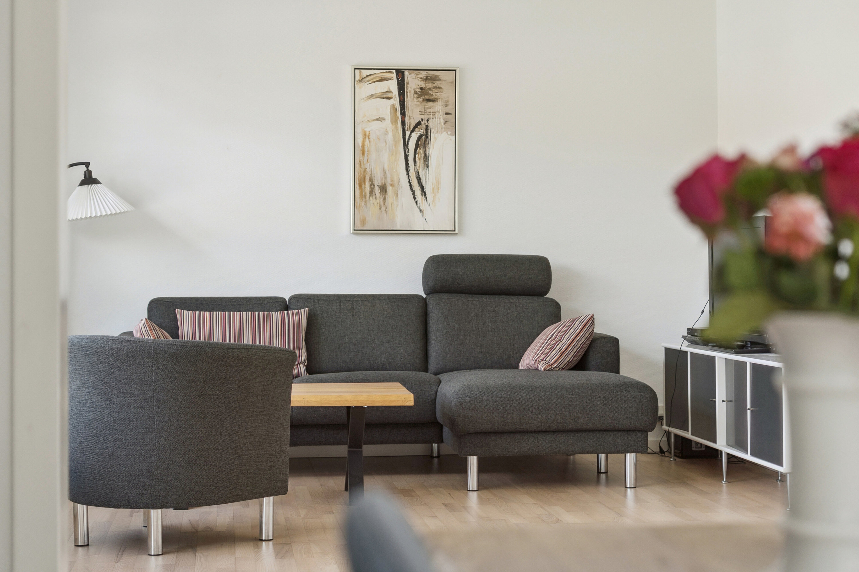 Fremhævet stue billede i fuldskærmstilstand. Billede af Lille Solvej 2, 4700 Næstved
