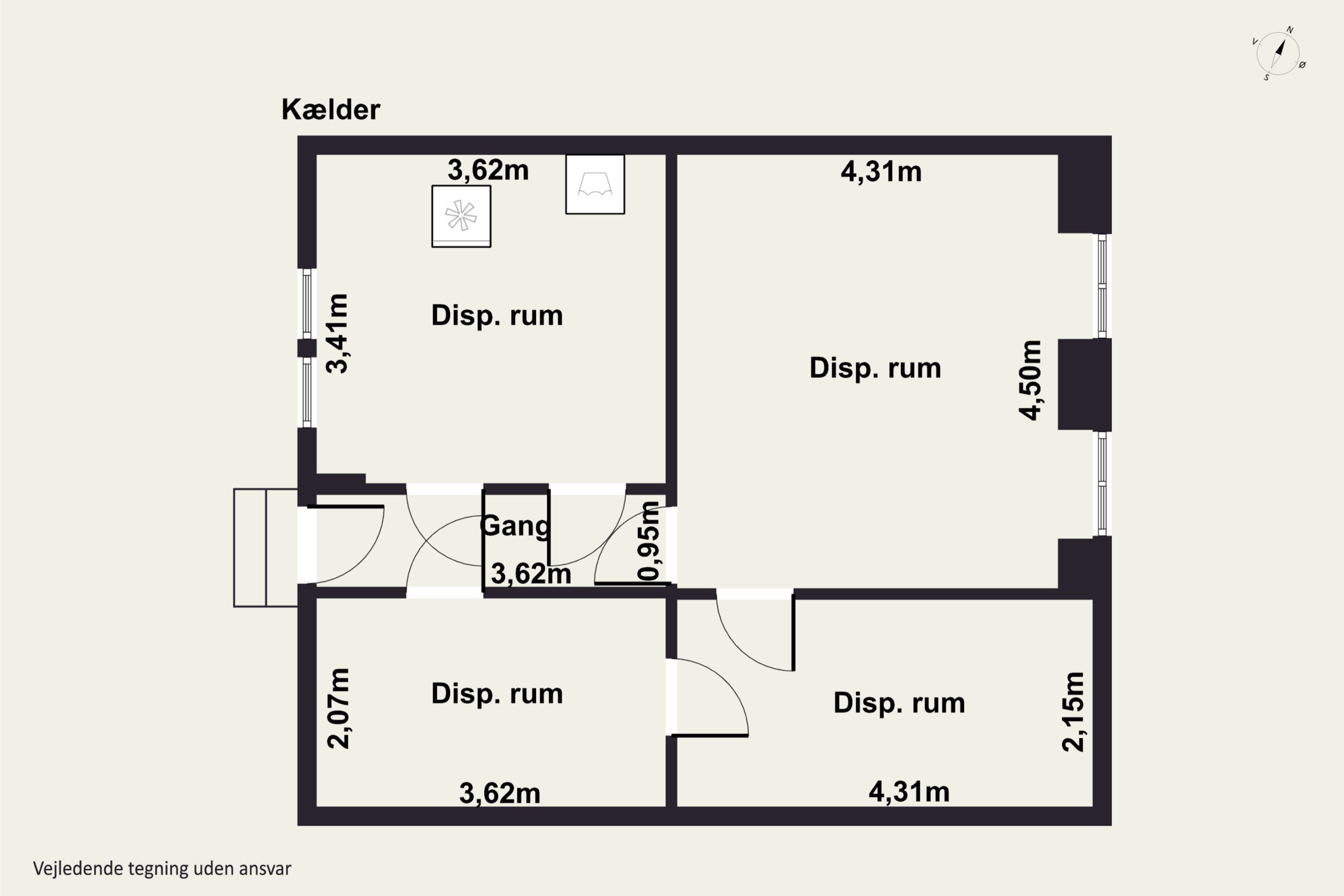 Plantegninger billede af Badensgade 5, 1., 2300 København S