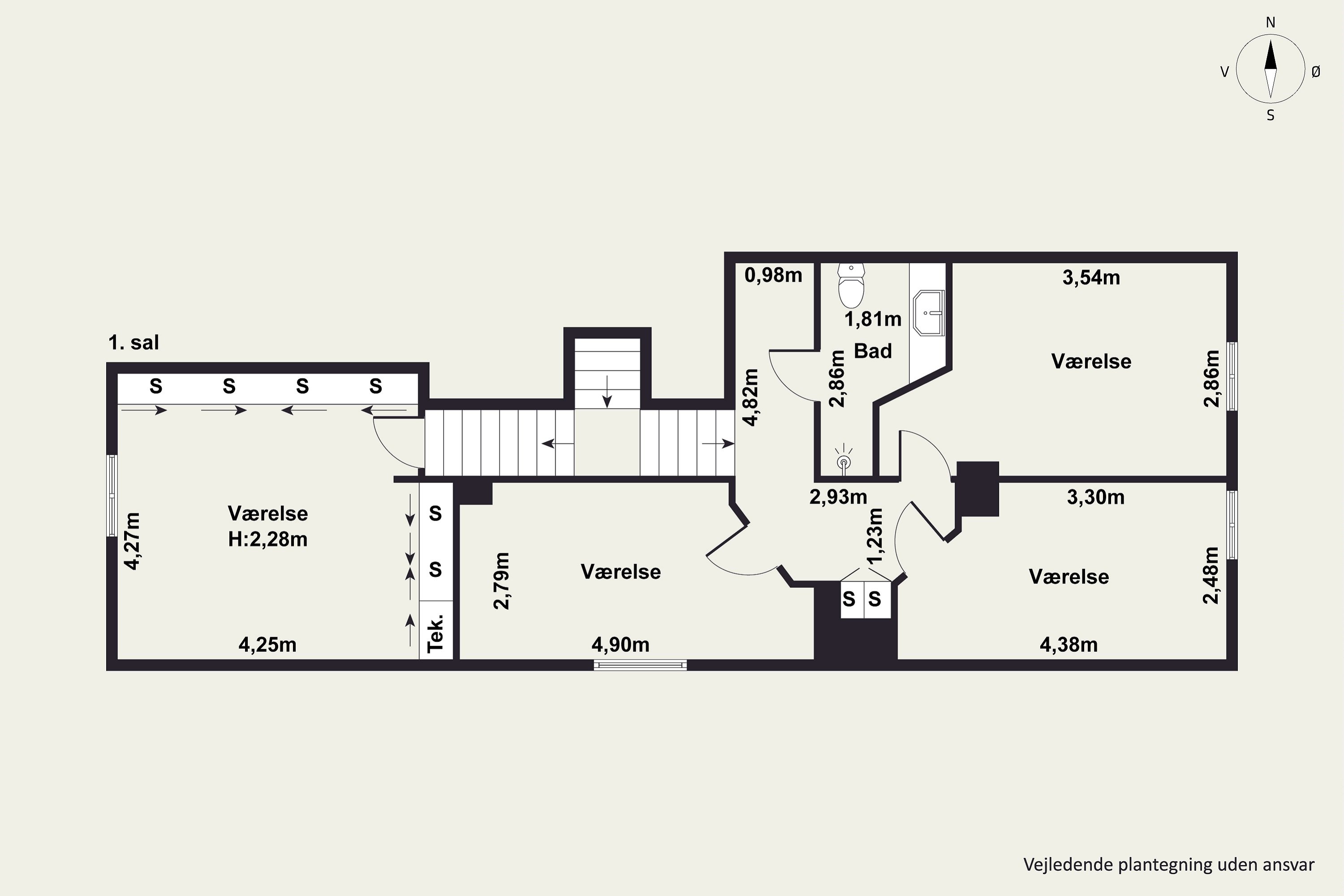 Plantegninger billede af Virumgade 25A, 2830 Virum