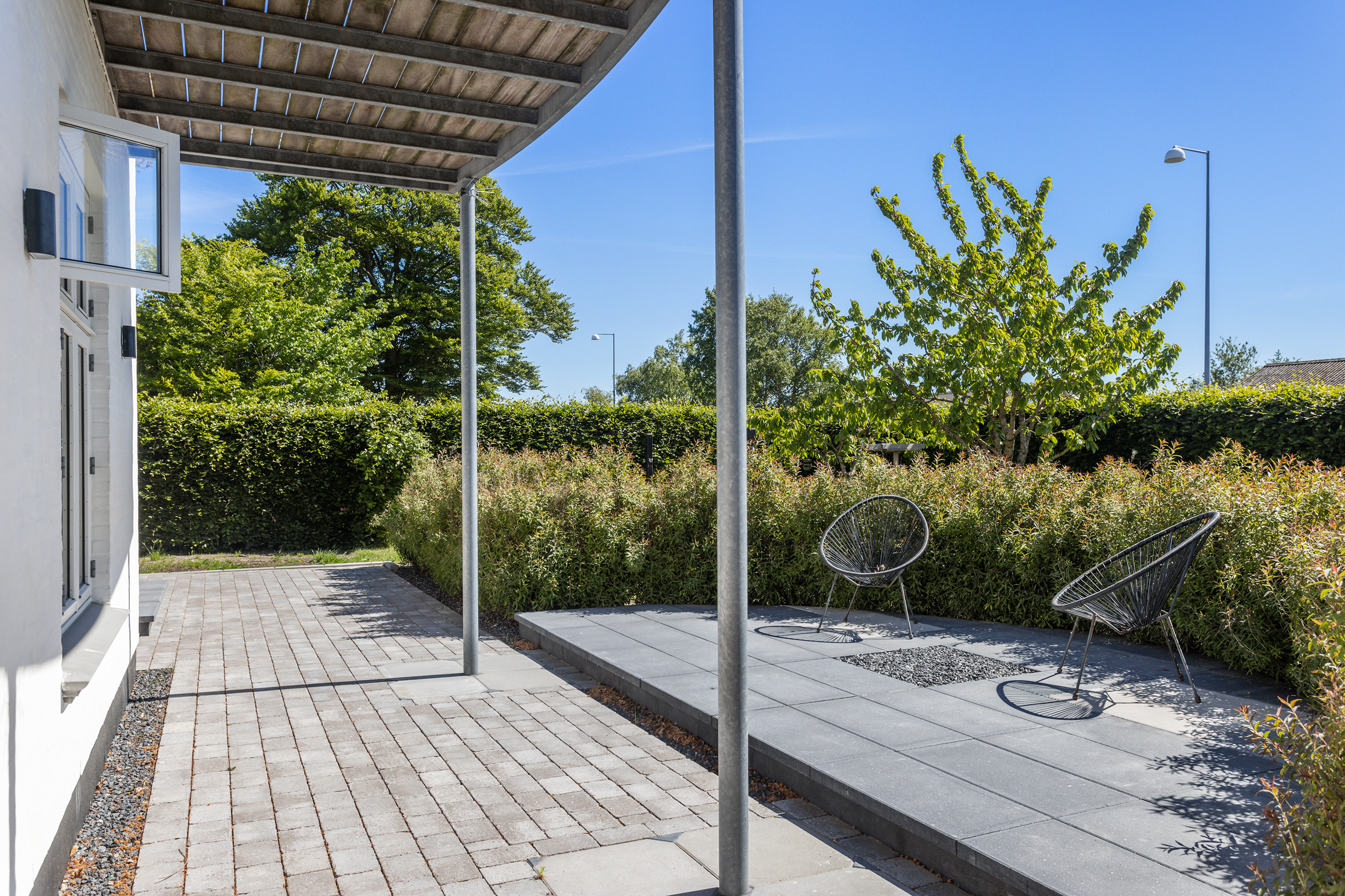 Fremhævet terrasse billede i fuldskærmstilstand. Billede af Åhavevej 9, Voerså, 9300 Sæby