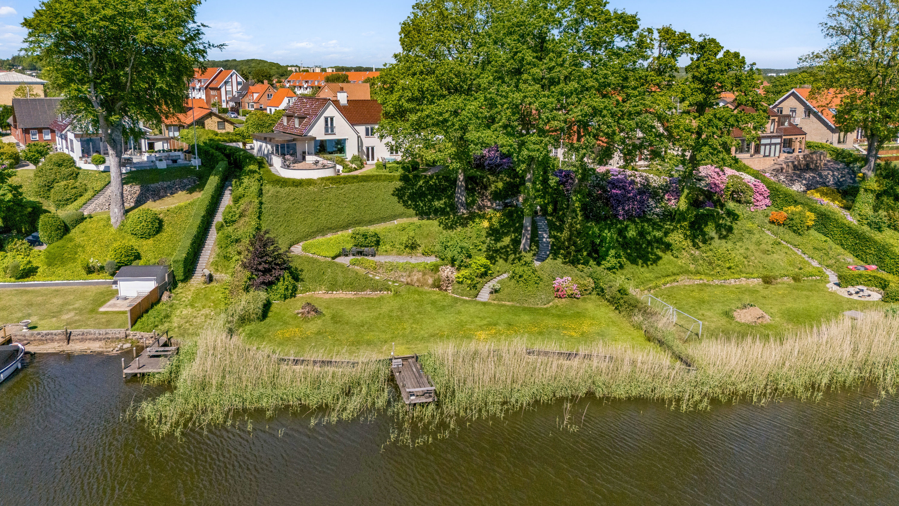Fremhævet luftfoto billede i fuldskærmstilstand. Billede af Sølystvej 63, 8600 Silkeborg