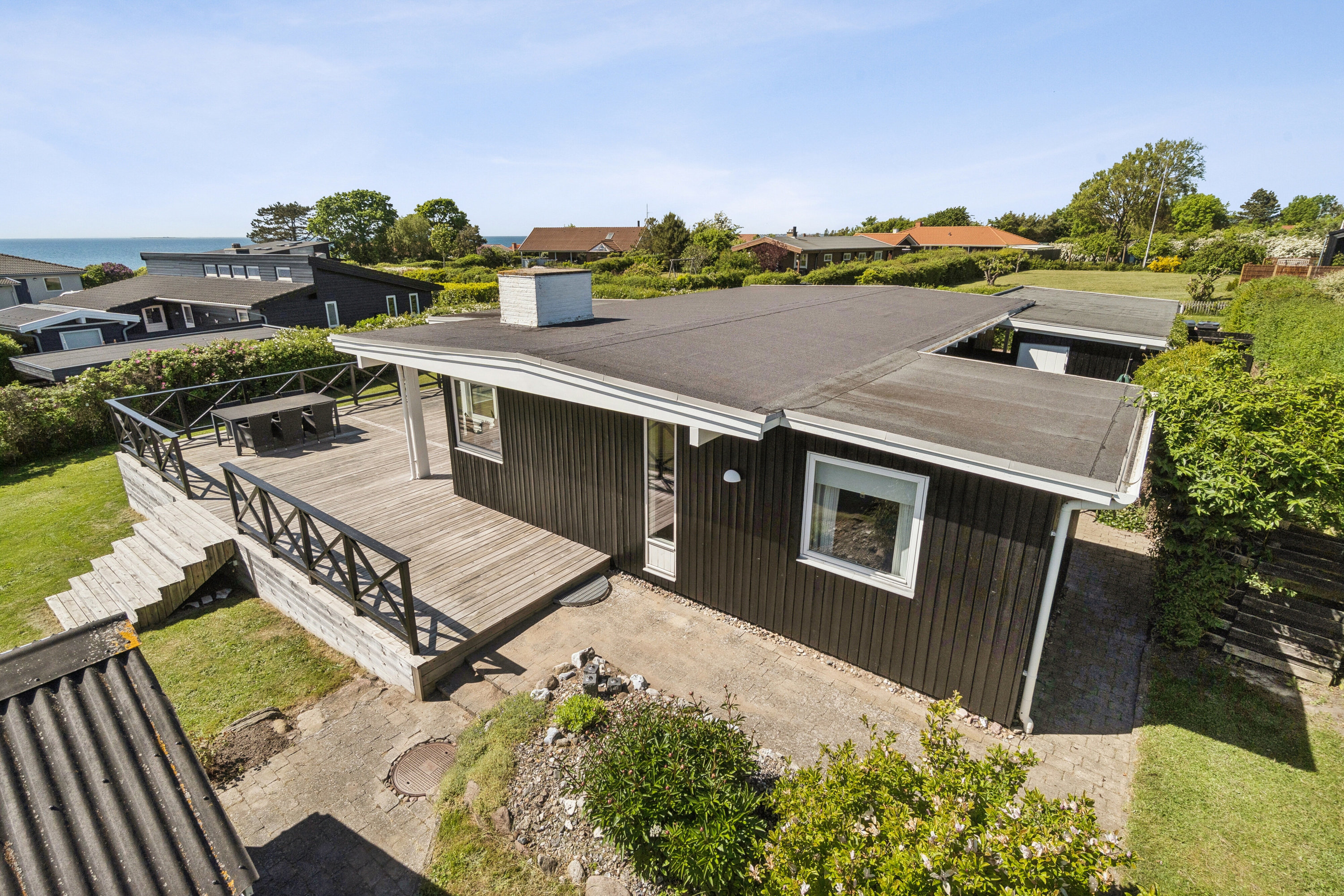 Fremhævet luftfoto billede i fuldskærmstilstand. Billede af Mjølnersvej 19, Drøsselbjerg, 4200 Slagelse