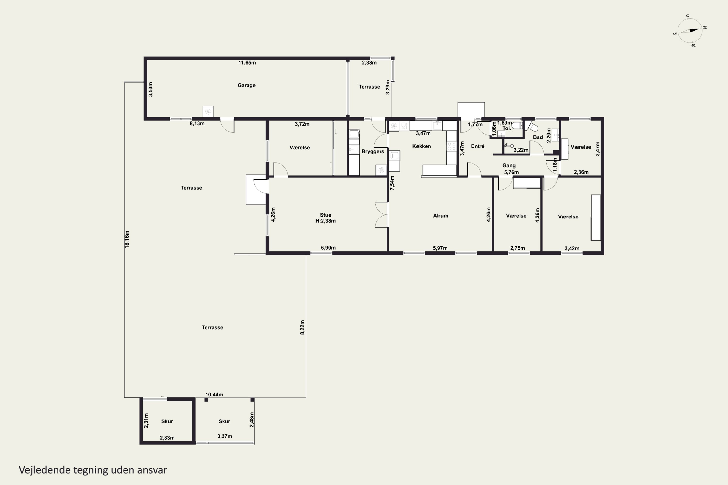 Plantegninger billede af Nyvej 44, 4262 Sandved
