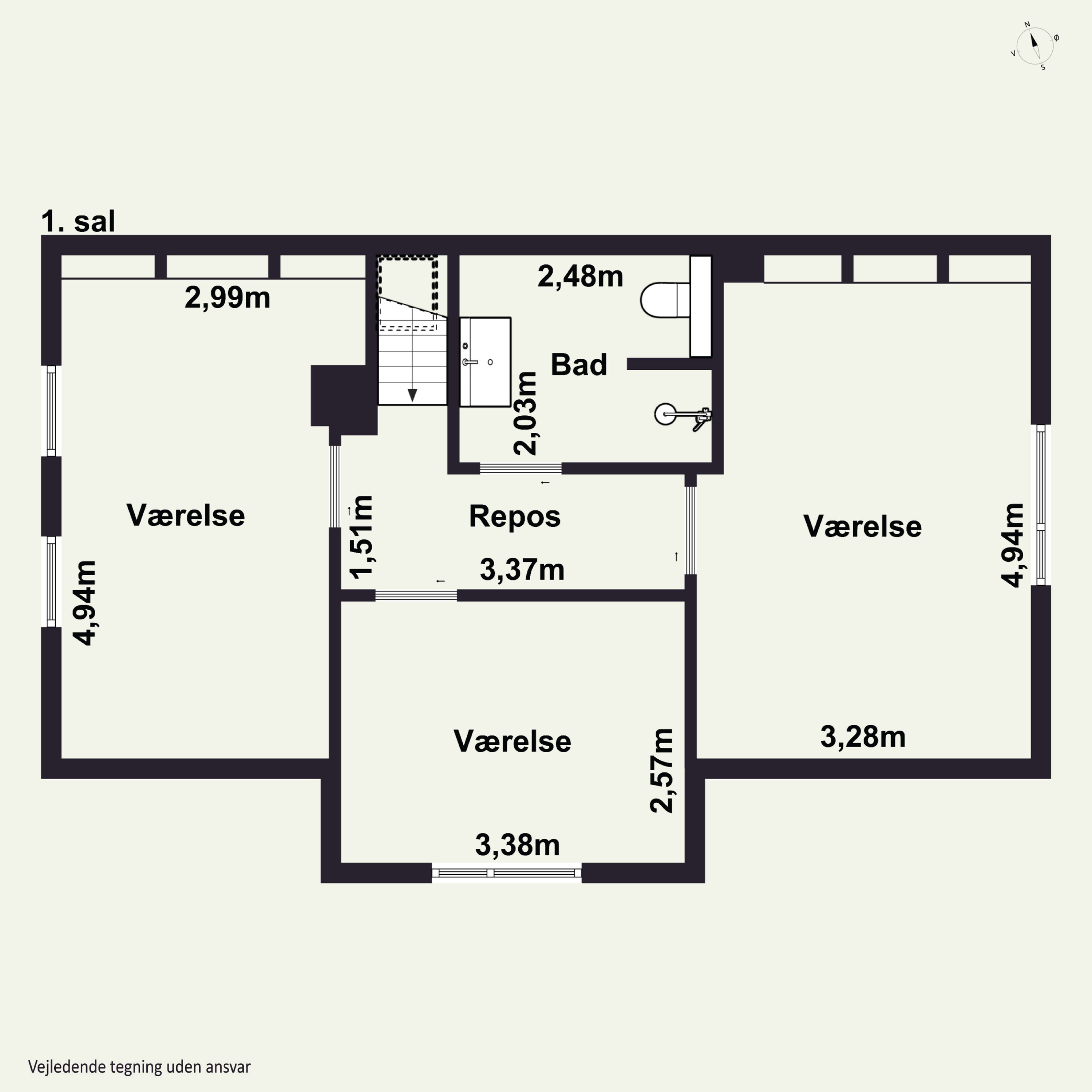 Plantegninger billede af Hundborgvej 134, Tingstrup, 7700 Thisted