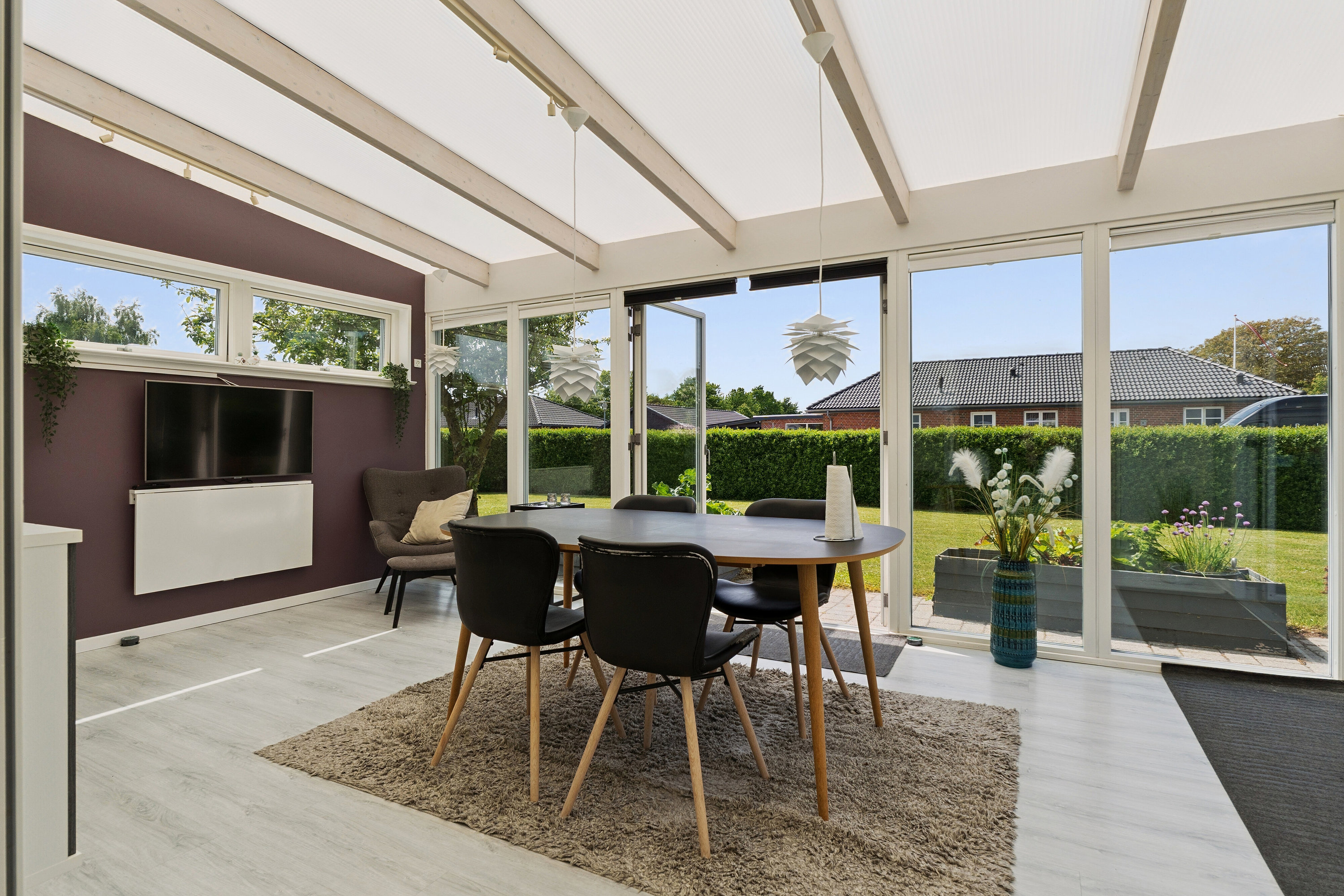 Fremhævet overdækket terrasse billede i fuldskærmstilstand. Billede af Vestervangen 79, 5762 Vester Skerninge