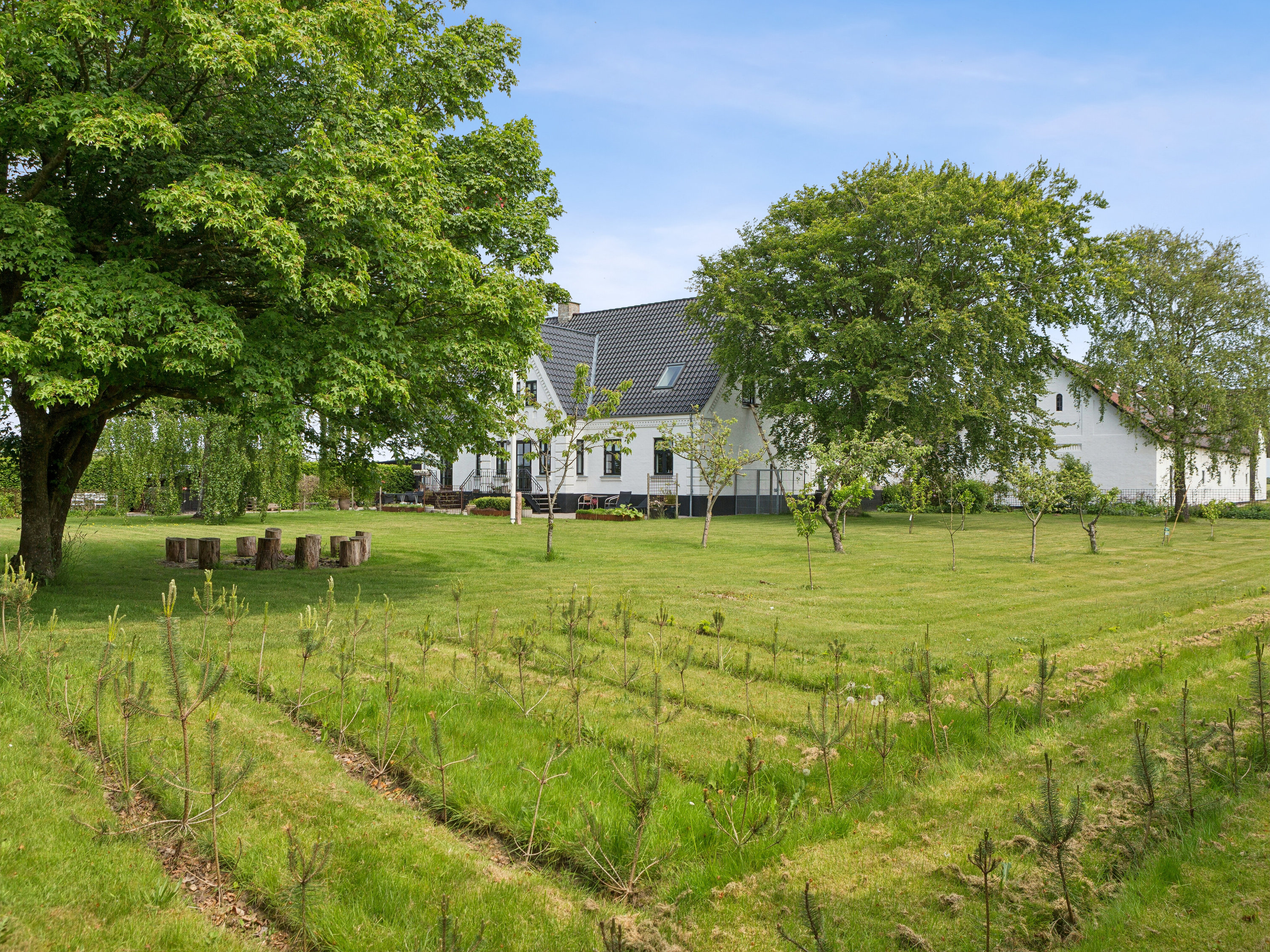 Fremhævet set fra haven billede i fuldskærmstilstand. Billede af Ålborgvej 281, 9800 Hjørring