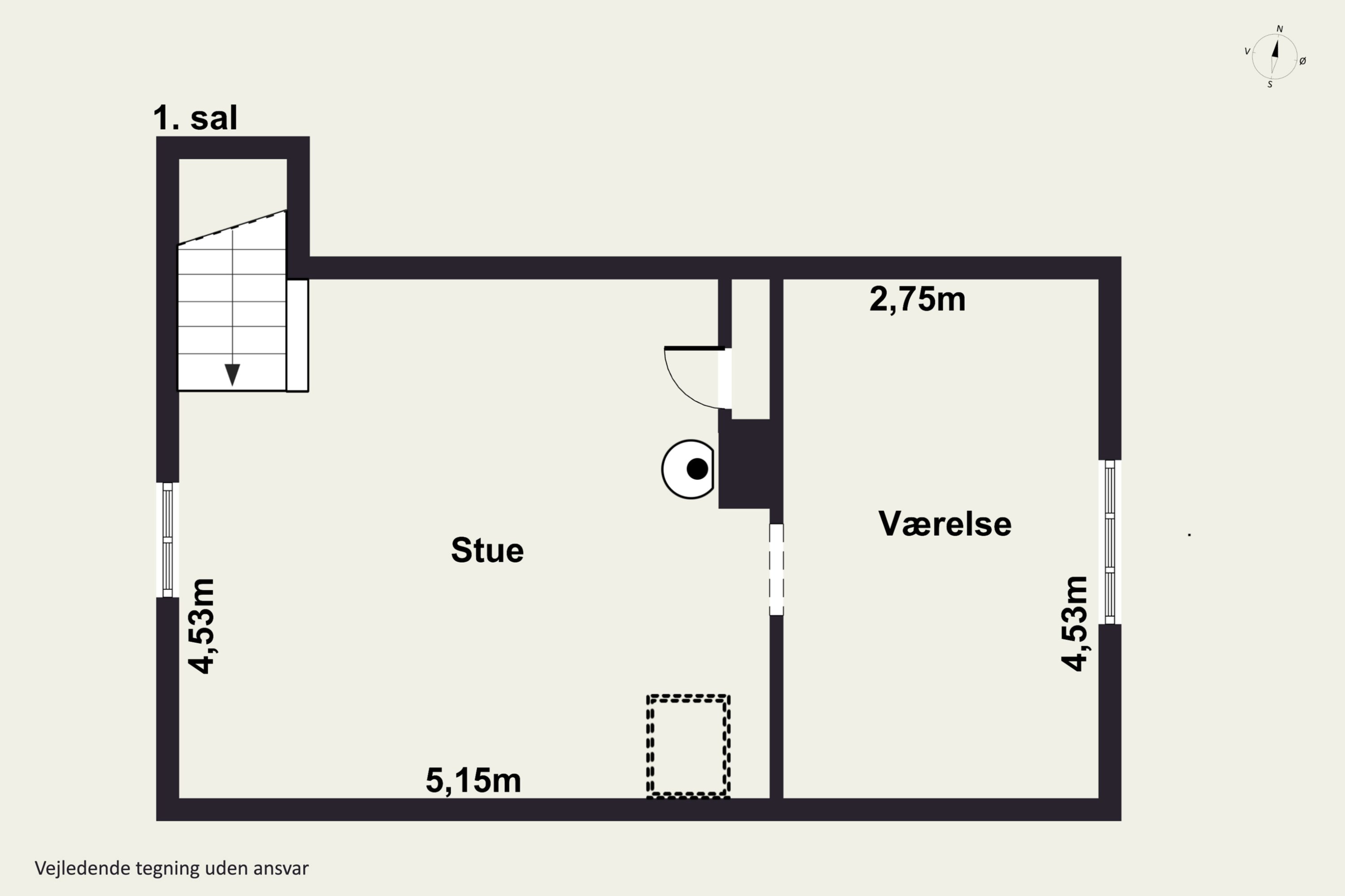 Plantegninger billede af Gaden 37, Aarsdale, 3740 Svaneke