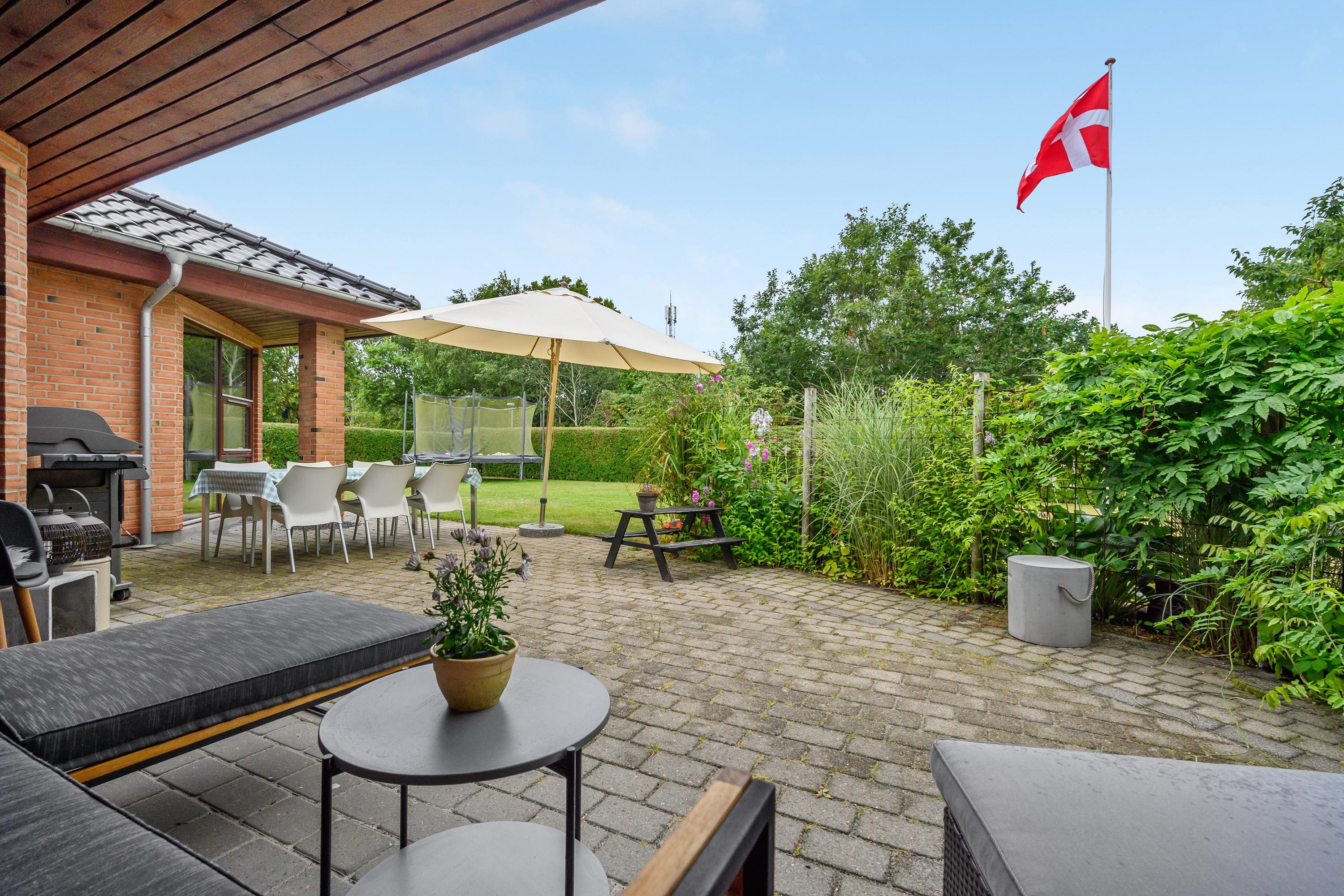 Fremhævet terrasse billede i fuldskærmstilstand. Billede af Skovtoften 22, 6900 Skjern