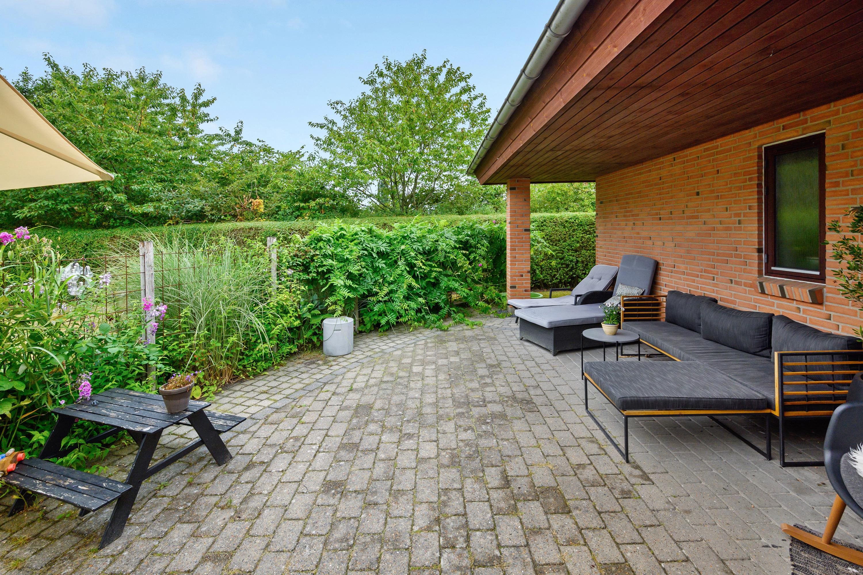 Fremhævet terrasse billede i fuldskærmstilstand. Billede af Skovtoften 22, 6900 Skjern