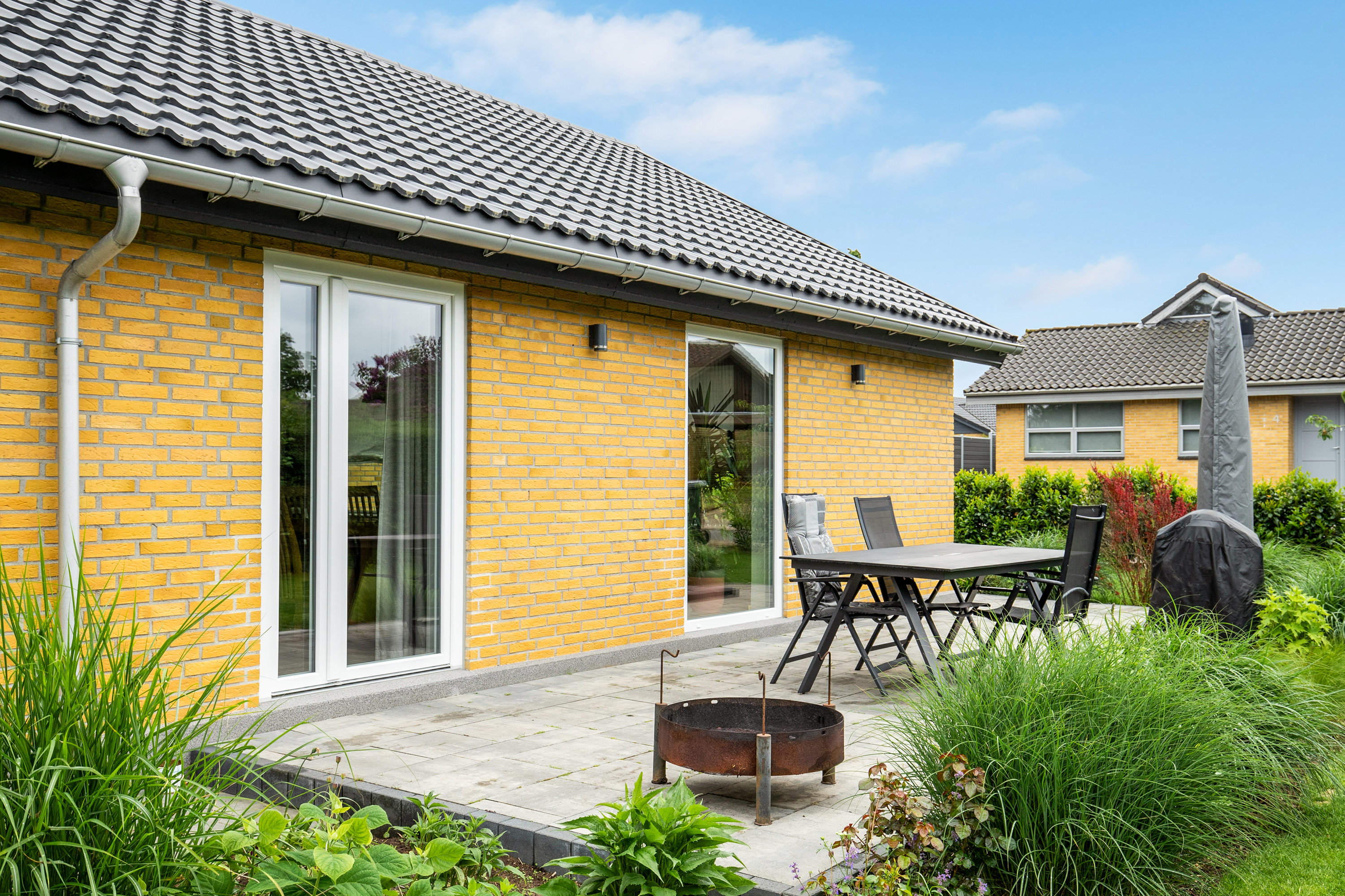 Fremhævet terrasse billede i fuldskærmstilstand. Billede af Munkedalen 3, Skærup, 7080 Børkop