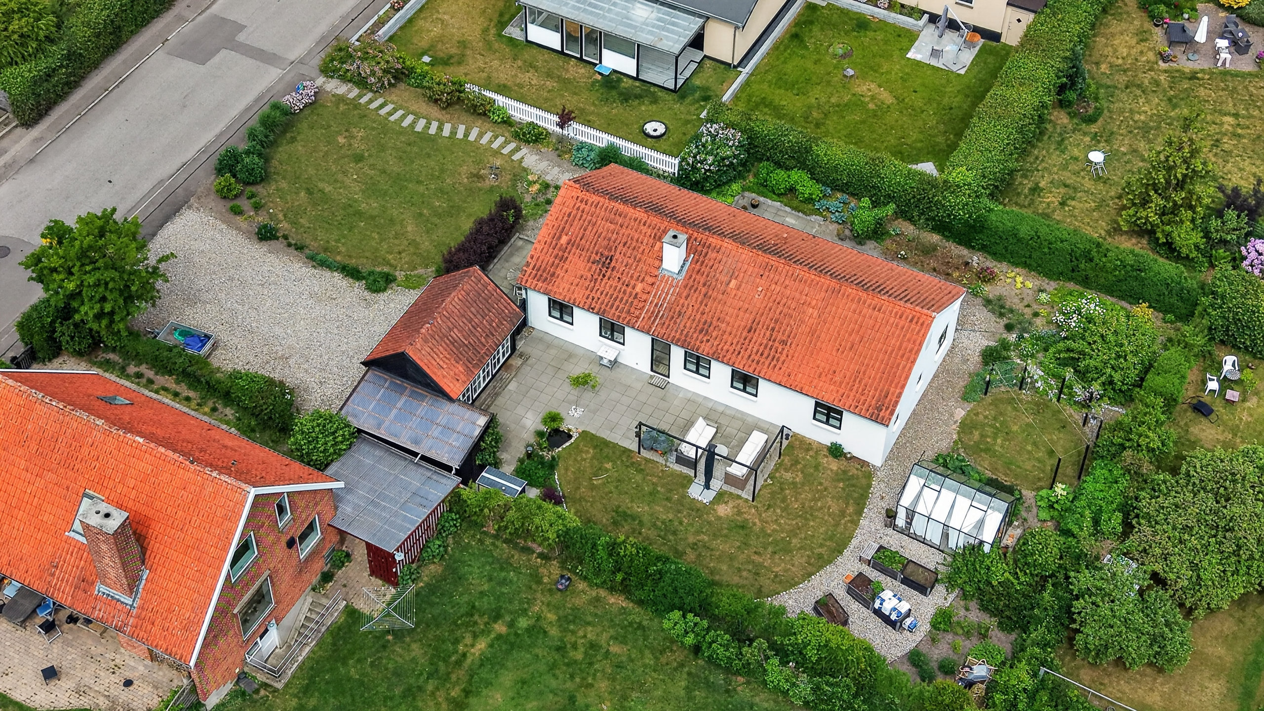 Fremhævet luftfoto billede i fuldskærmstilstand. Billede af Dr Schadsvej 11, 4500 Nykøbing Sj
