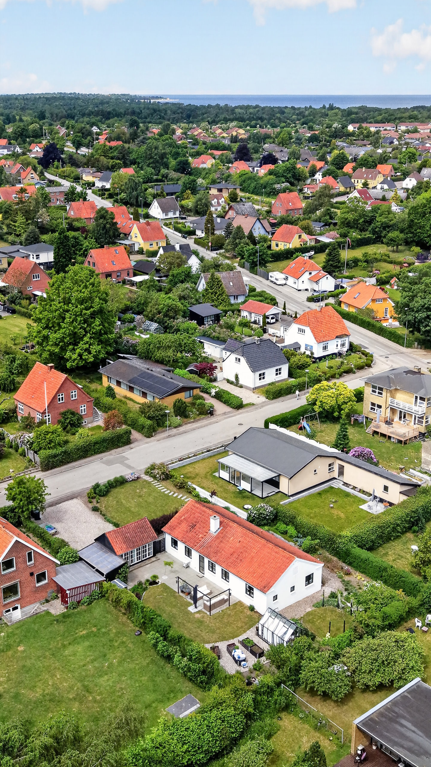 Fremhævet luftfoto billede i fuldskærmstilstand. Billede af Dr Schadsvej 11, 4500 Nykøbing Sj
